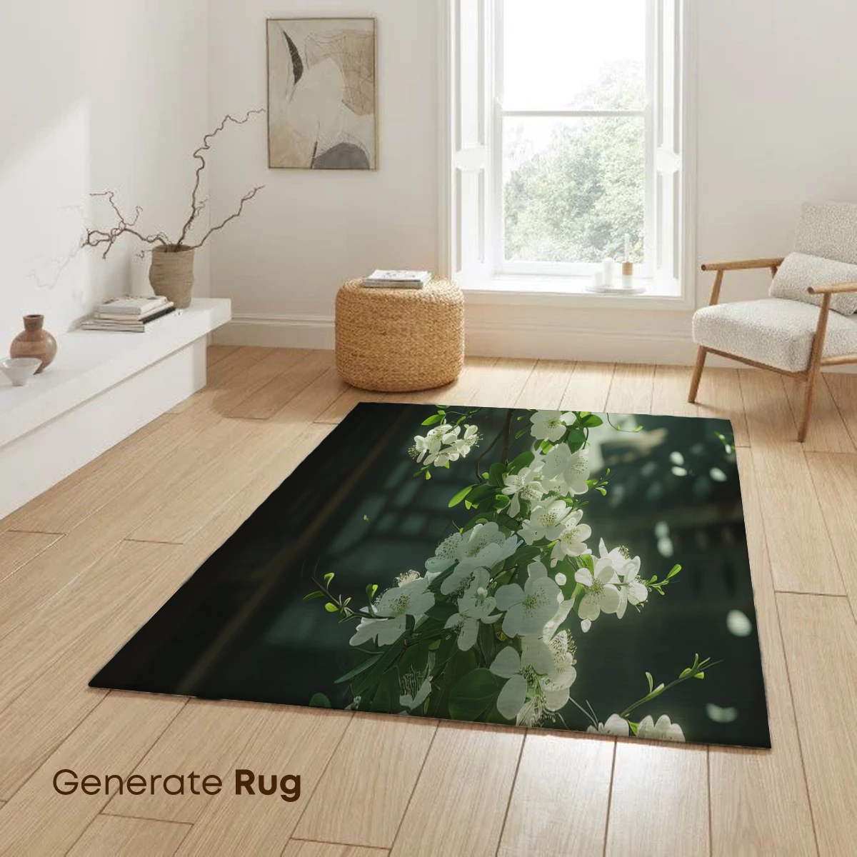 Blossom Whisper: Ethereal White Flowers in Sunlit Serenity - Image 6