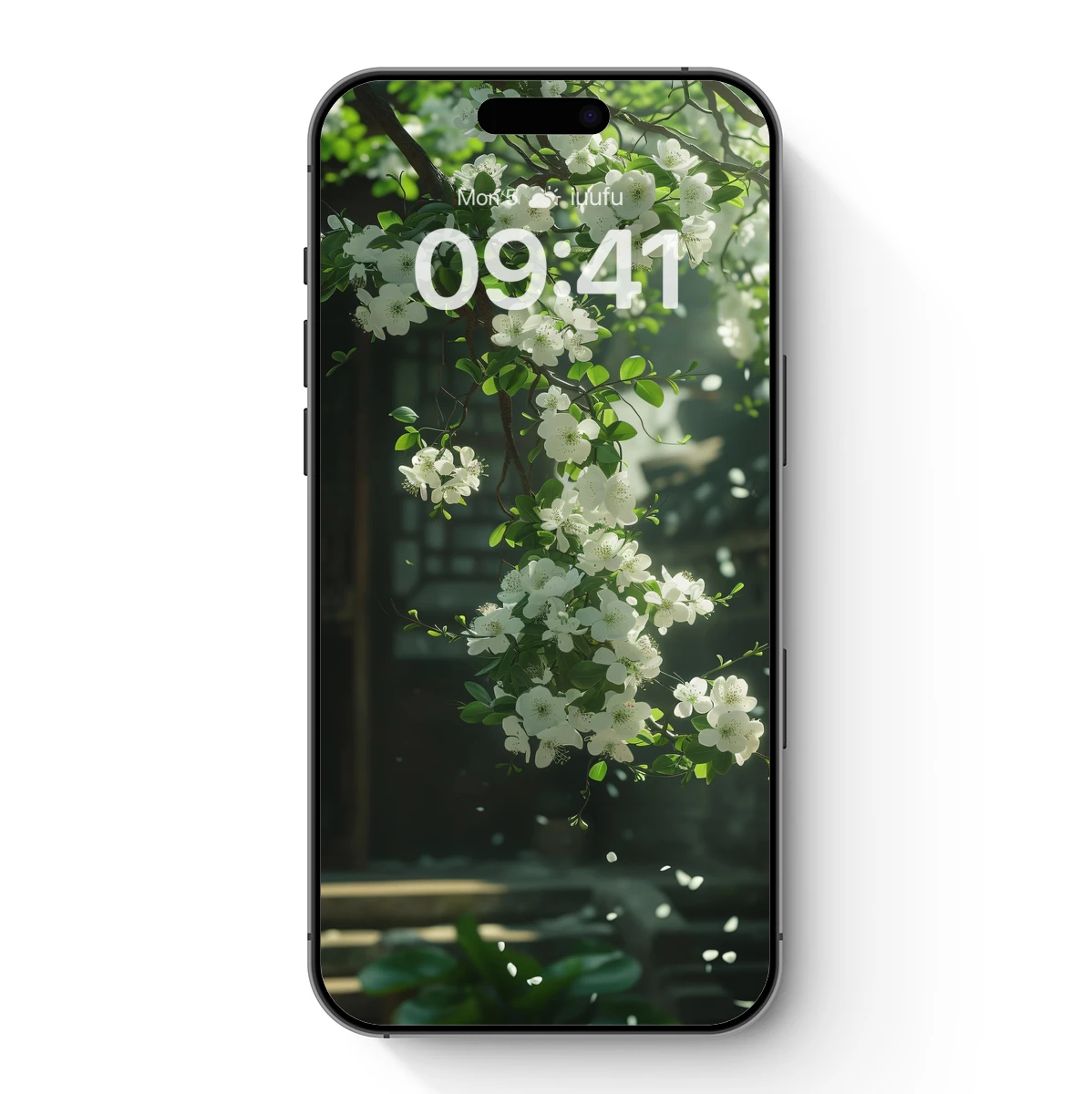 Blossom Whisper: Ethereal White Flowers in Sunlit Serenity