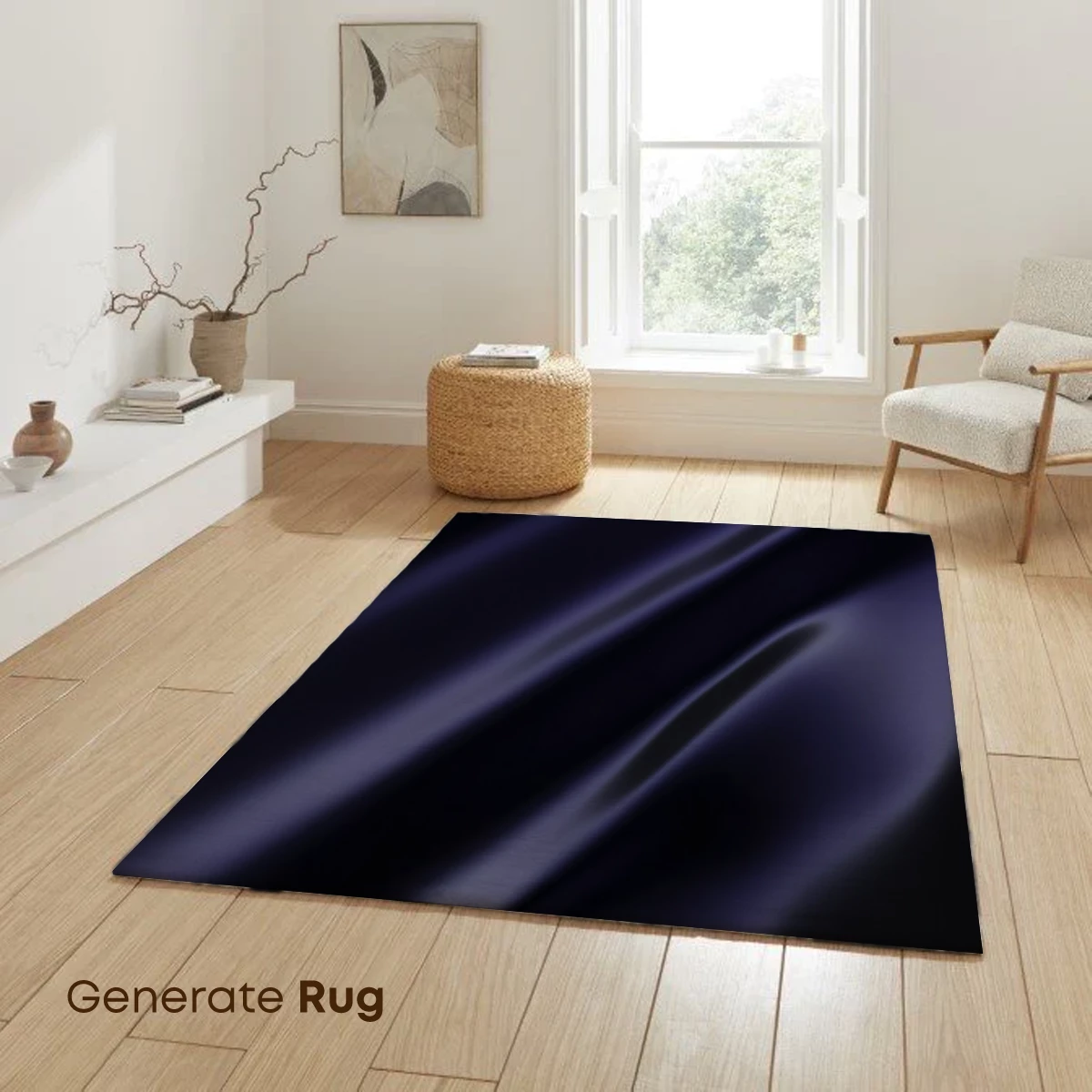 Ethereal Silk Symphony: Dark Velvet Waves - Image 6