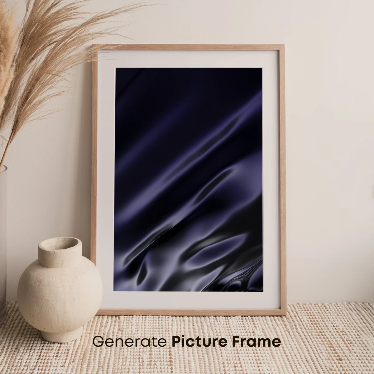 Ethereal Silk Symphony: Dark Velvet Waves - Image 7
