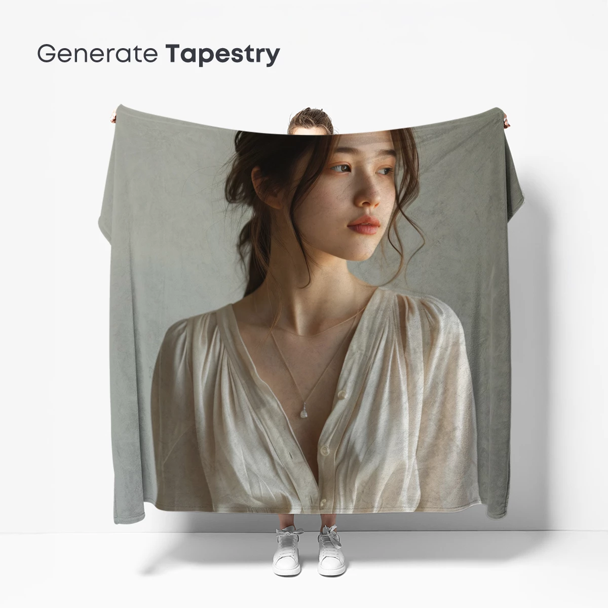 Elegant Simplicity: Cream Silk Elegance - Image 5