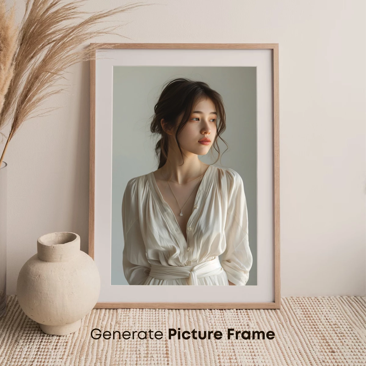 Elegant Simplicity: Cream Silk Elegance - Image 7