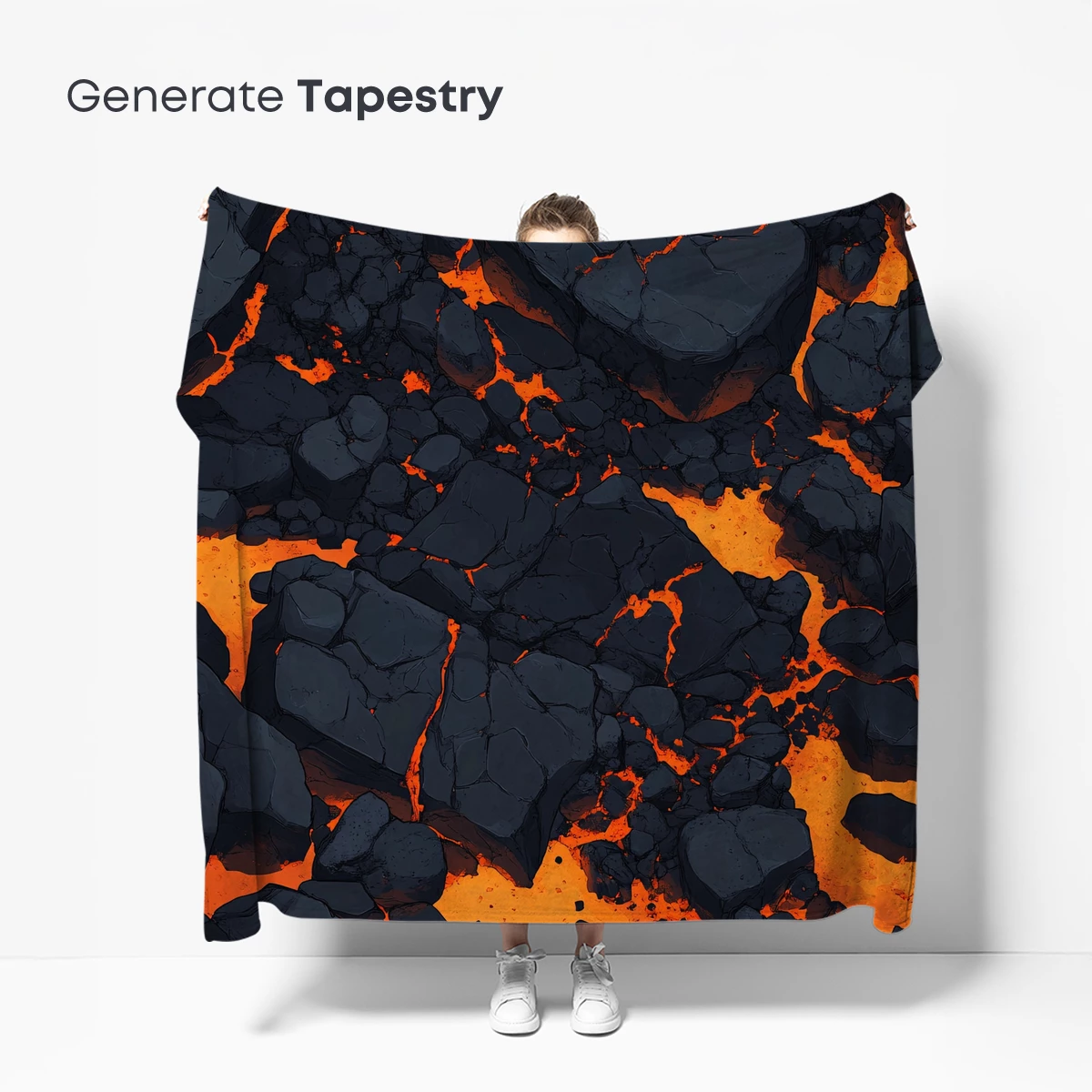 Lava's Embrace: Fiery Crystals in Motion - Image 5