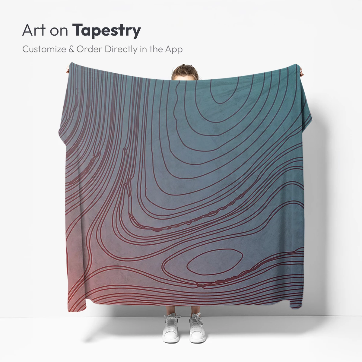 Contour Elegance: Abstract Topography Art - Image 5