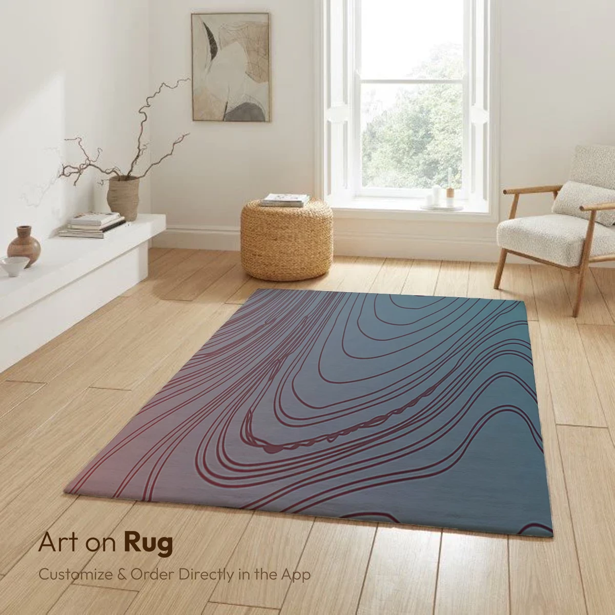 Contour Elegance: Abstract Topography Art - Image 6