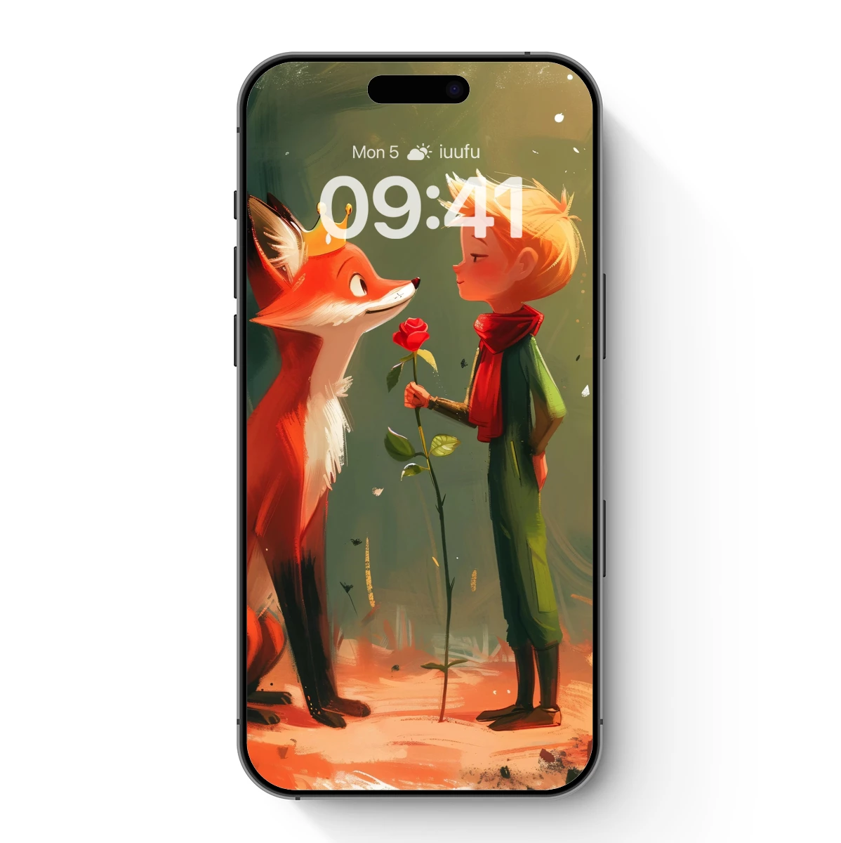 Fox Prince and Rose: A Whimsical Encounter