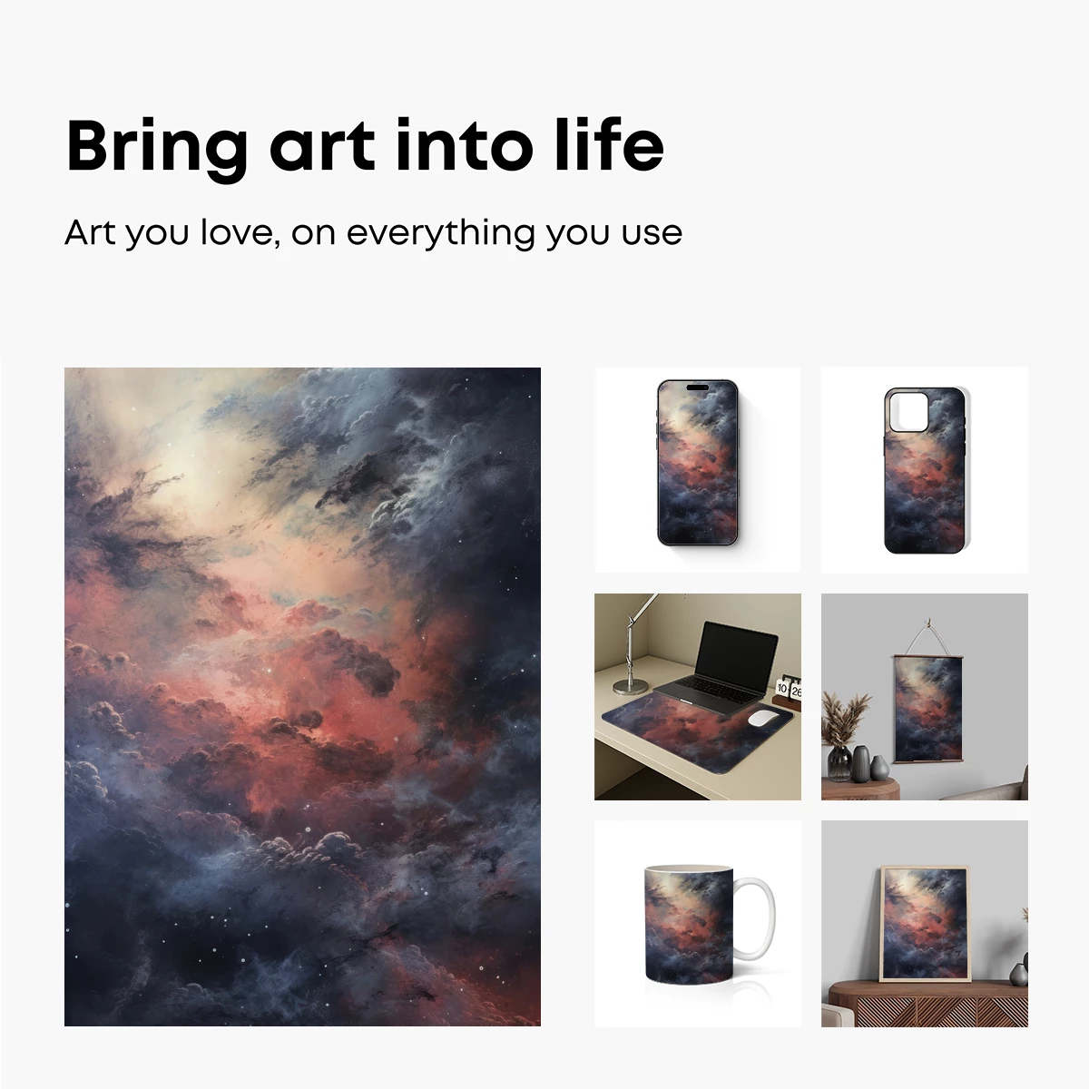 Cosmic Cloud Symphony: A Celestial Dance of Colors
