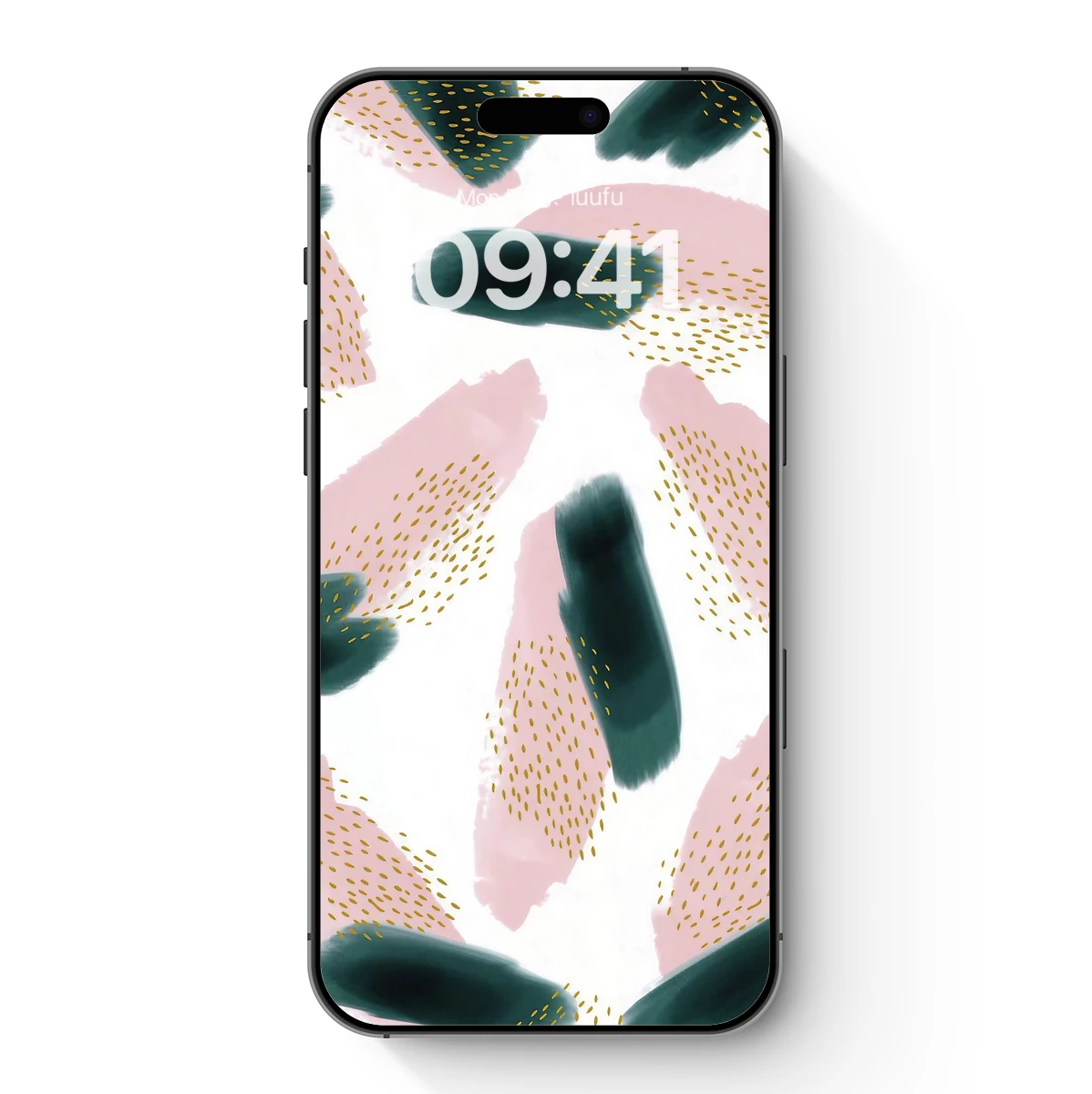 Abstract Brushstroke Symphony in Pink and Teal