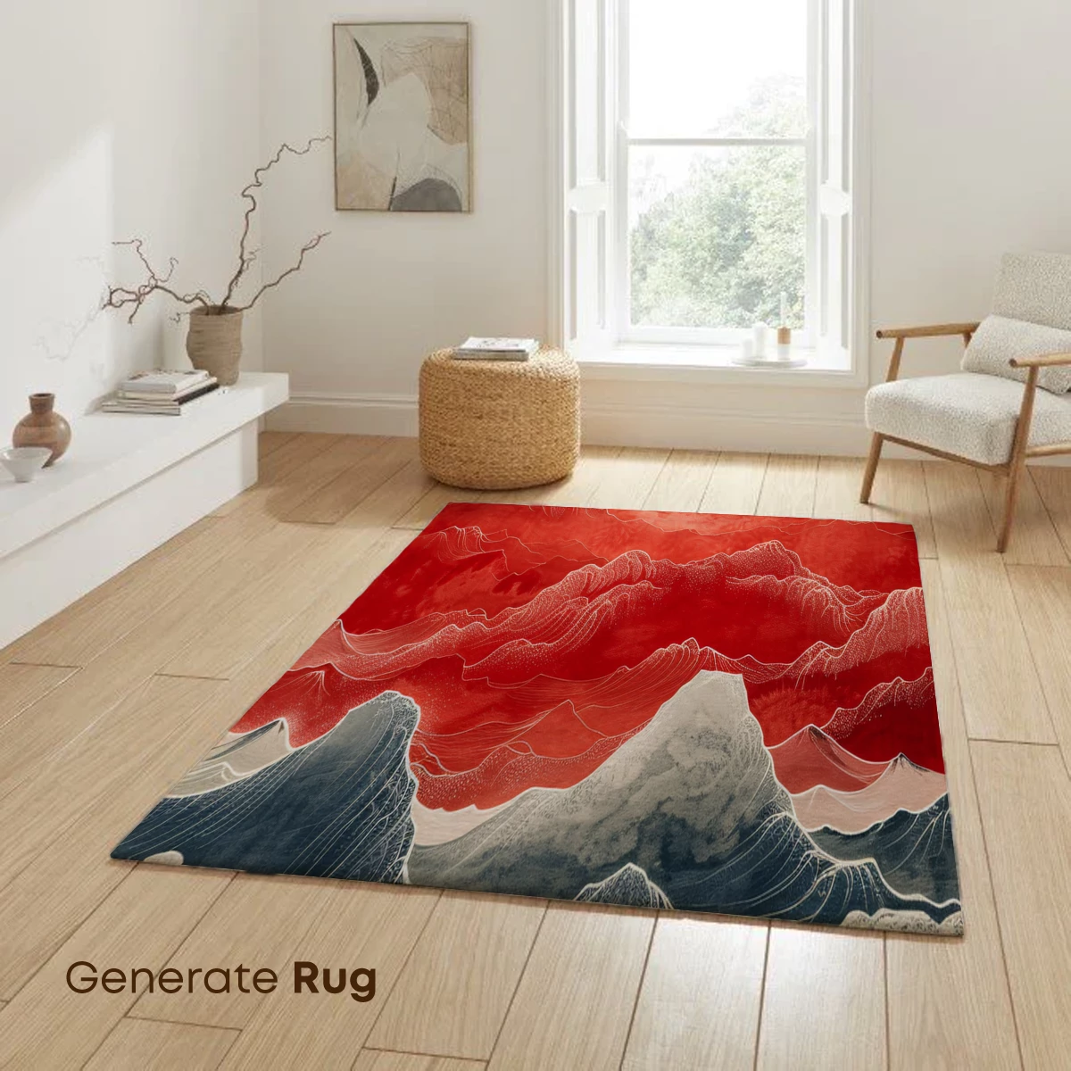 Crimson Waves: Hokusai's Modern Odyssey - Image 6