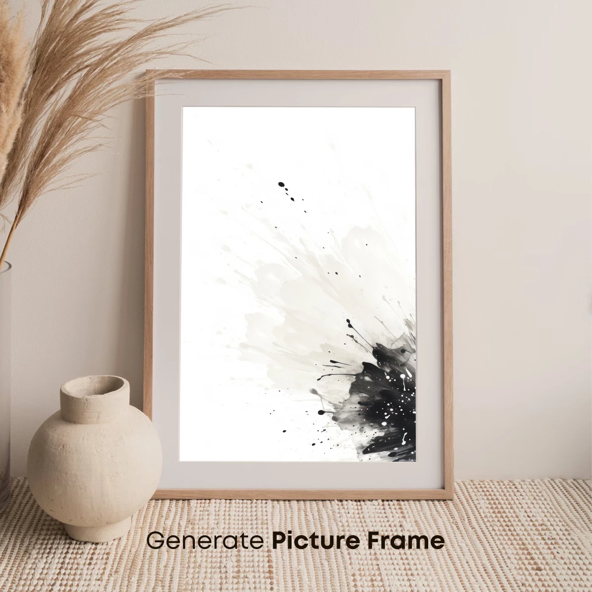 Ink Splash Elegance: Monochrome Artistry - Image 7