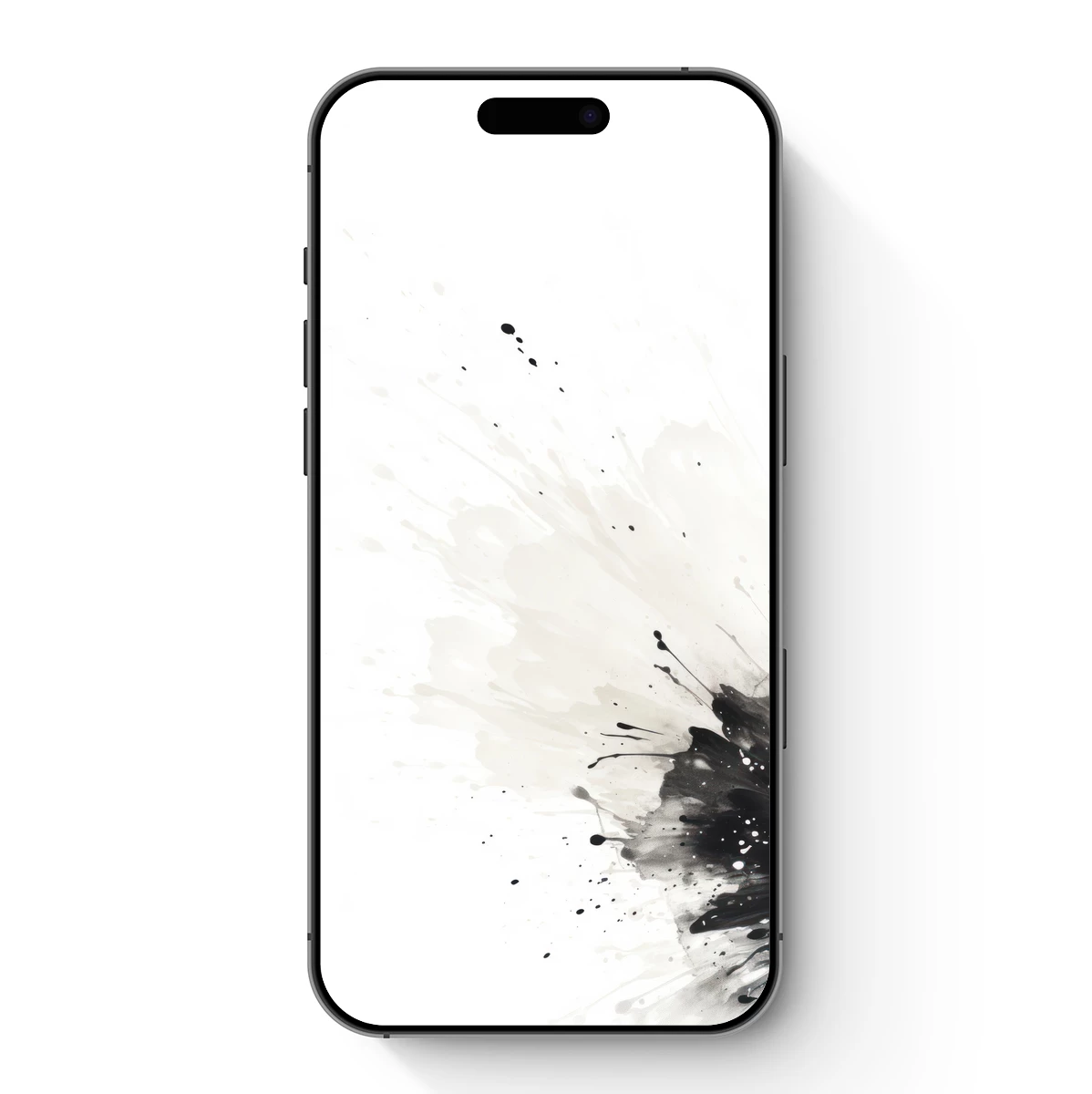 Ink Splash Elegance: Monochrome Artistry