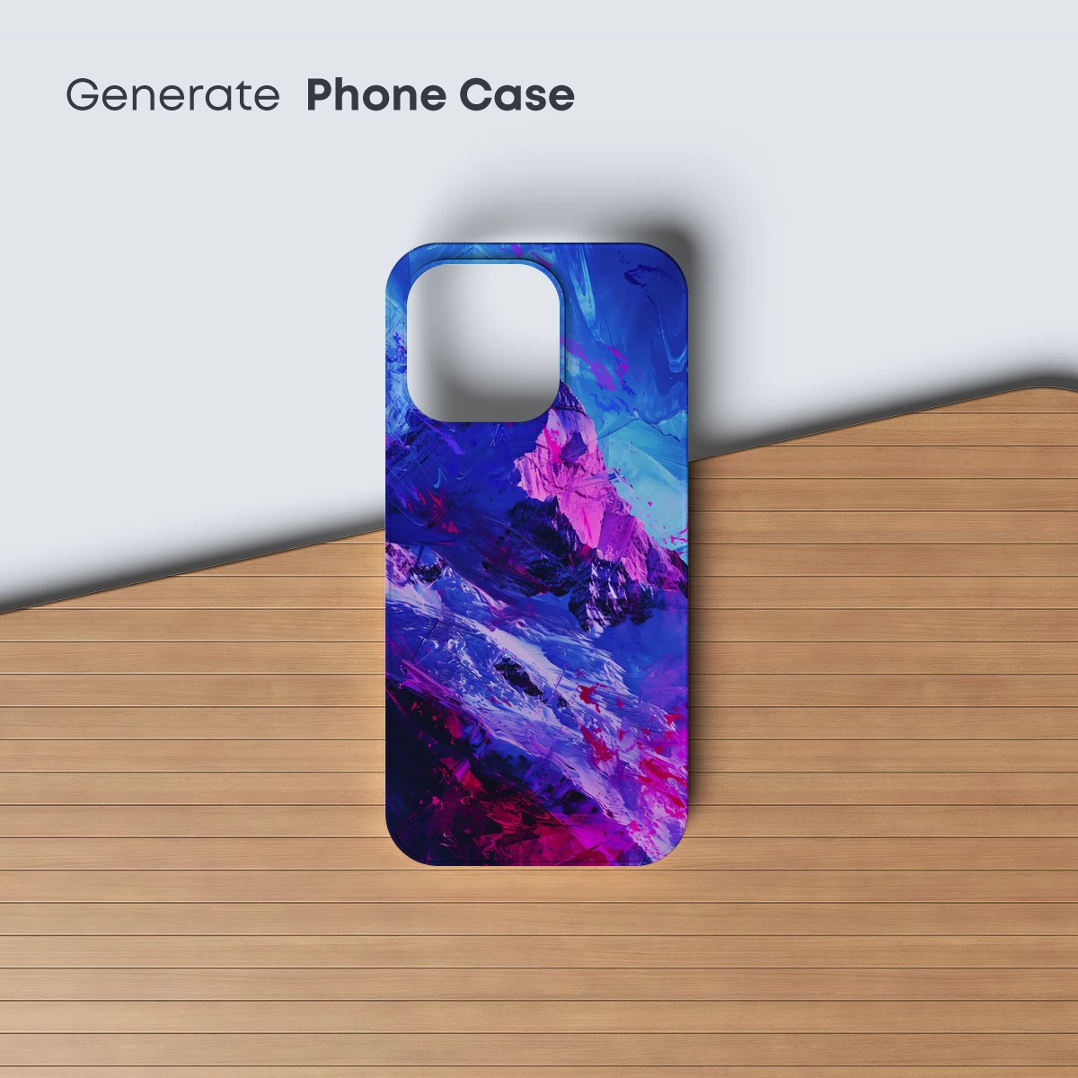 Neon Peaks: Futuristic Mountain Art - Image 3