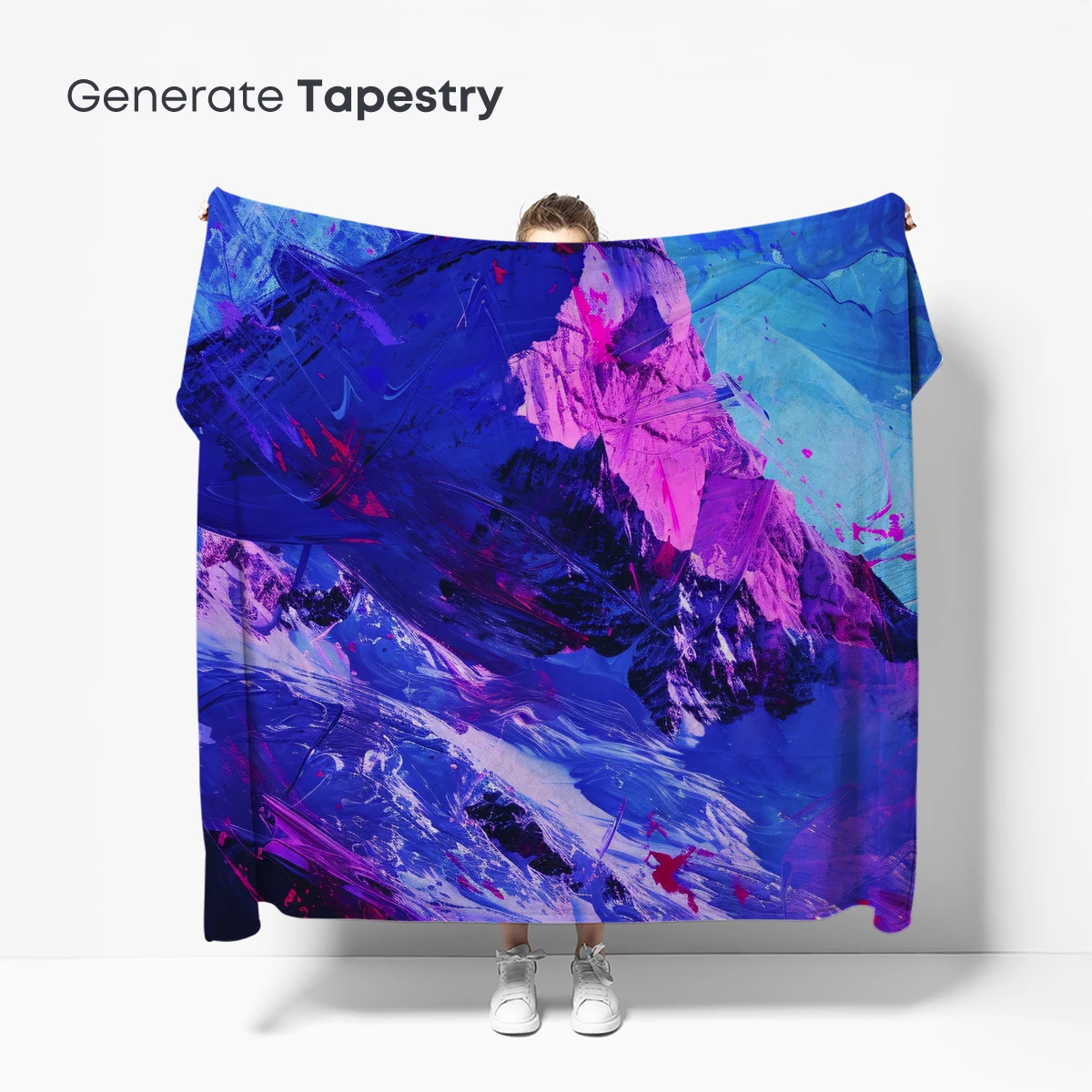 Neon Peaks: Futuristic Mountain Art - Image 5