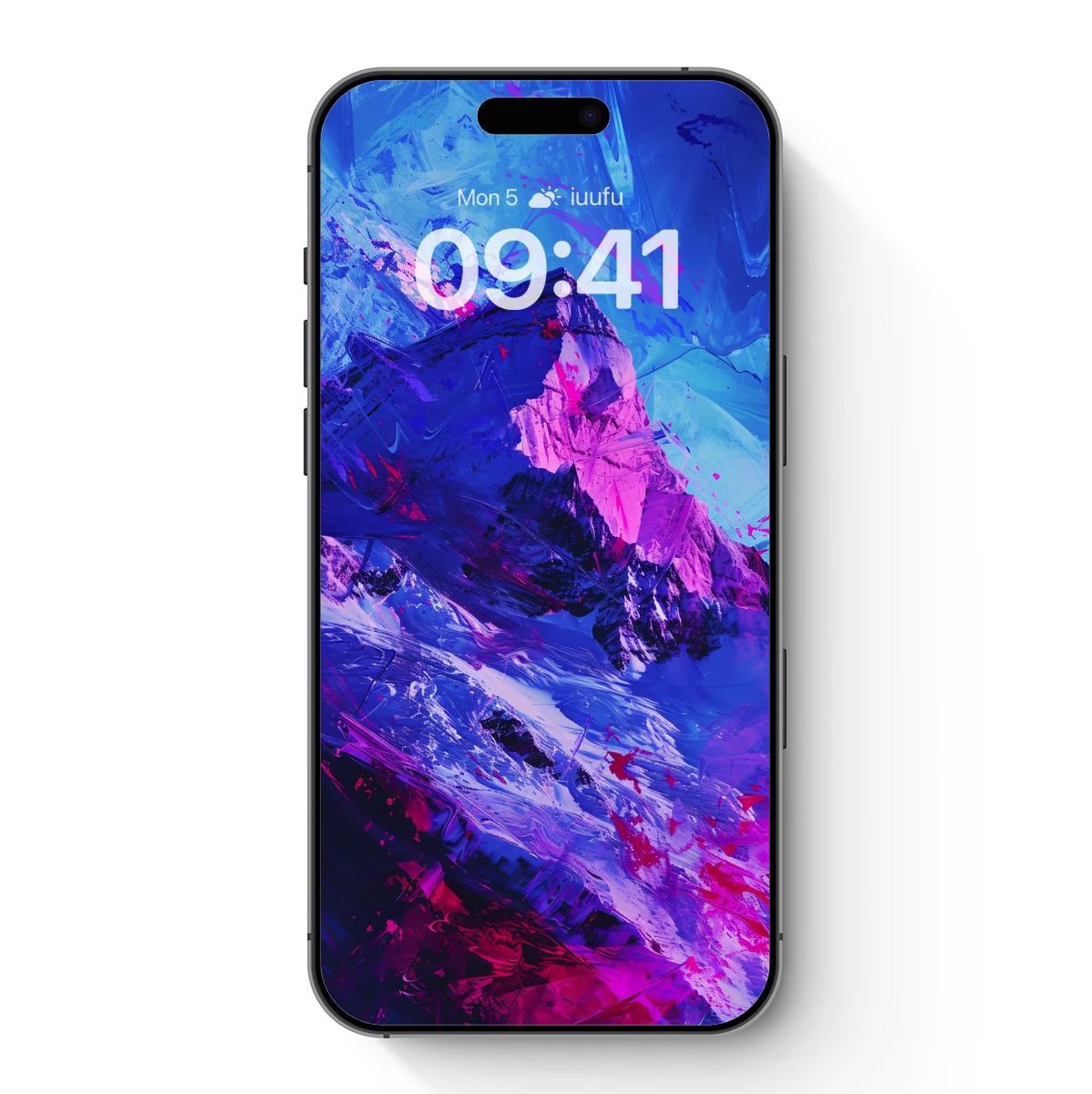 Neon Peaks: Futuristic Mountain Art