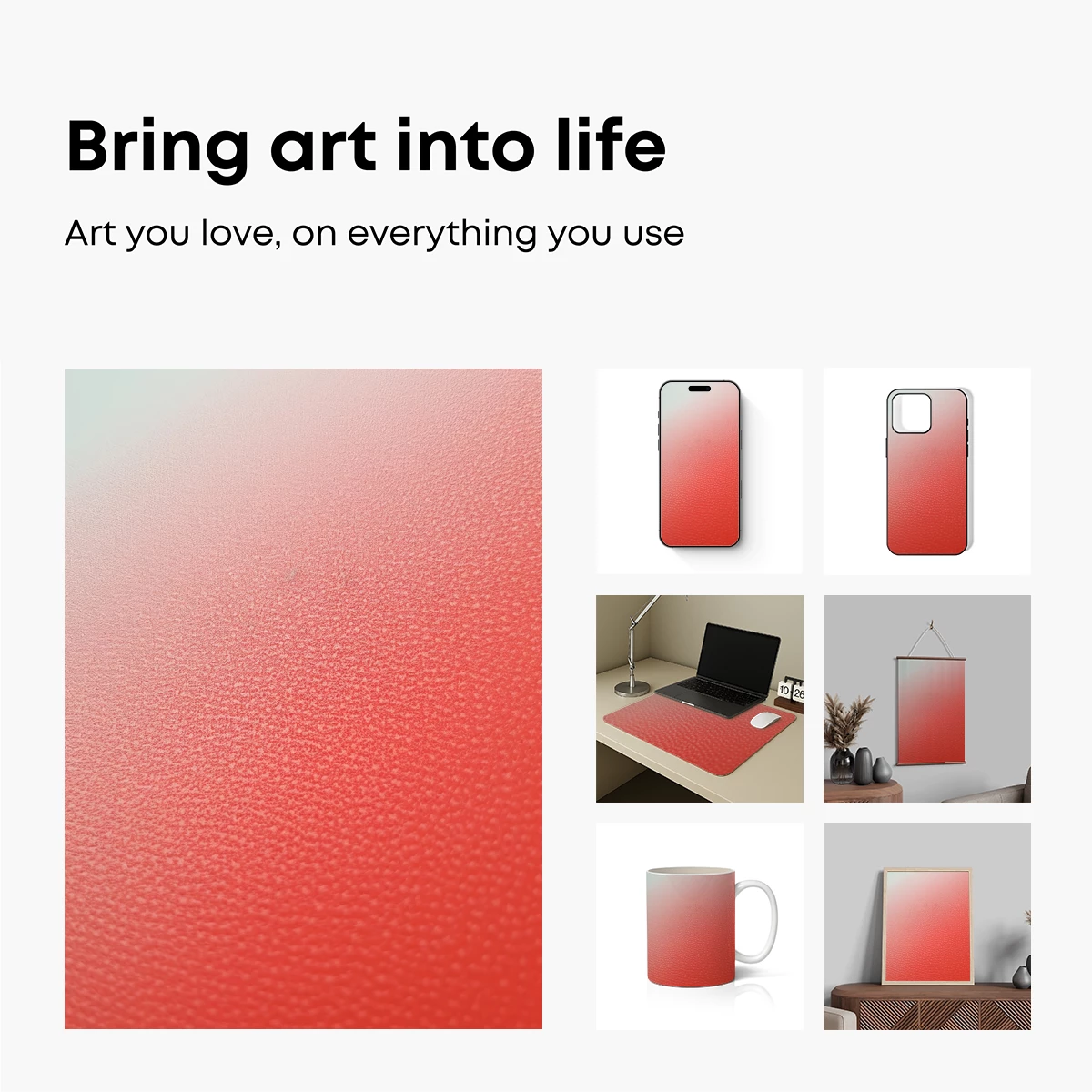 Gradient Coral Texture - Image 2