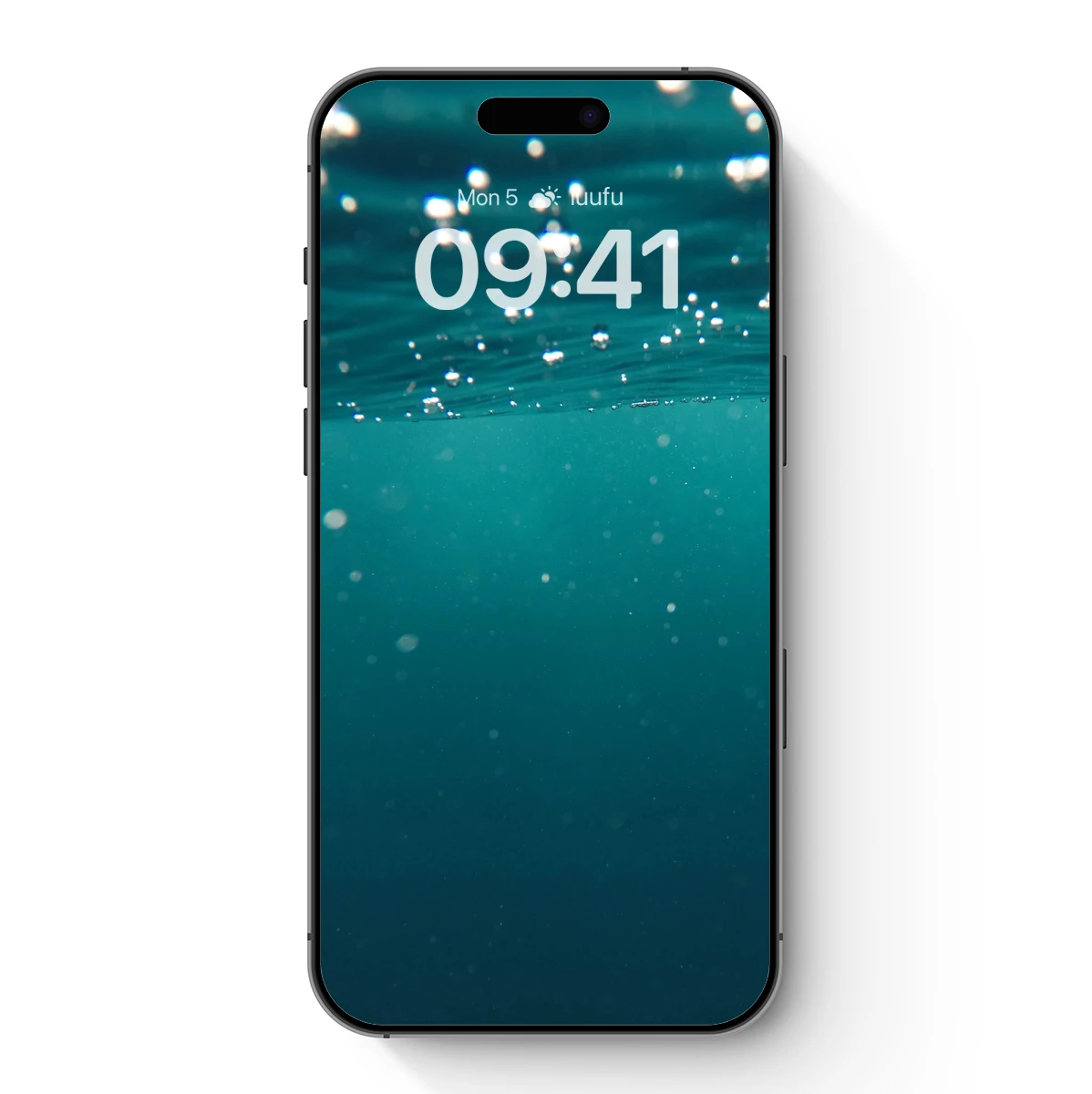 Deep Blue Serenity: Bubbles Ascending