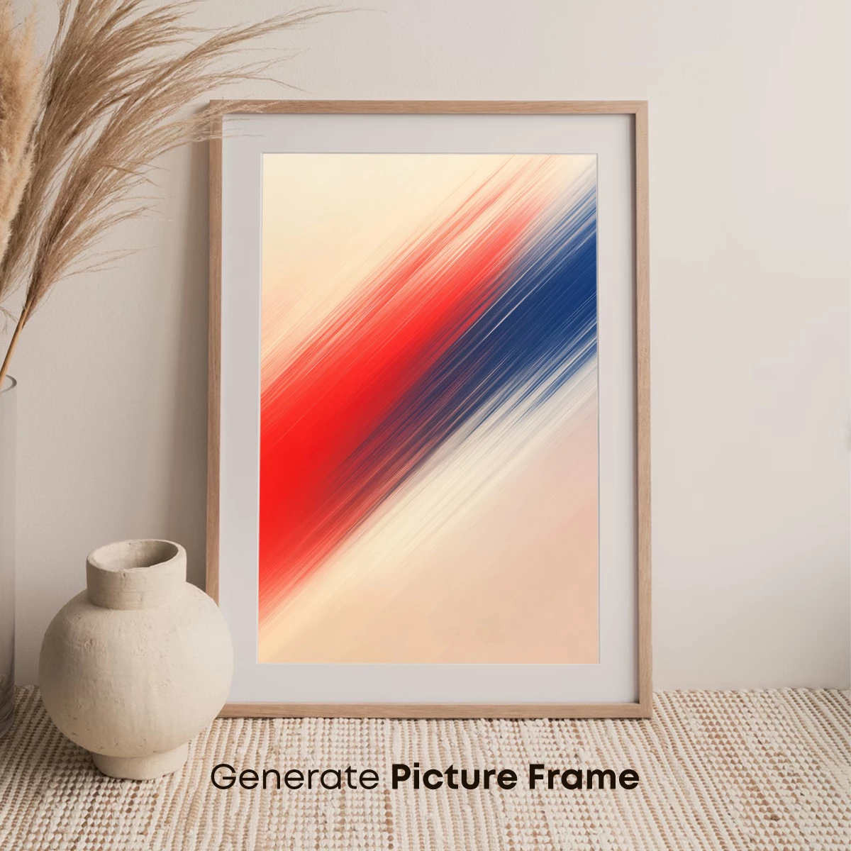 Diagonal Velocity: Red and Blue Blur - Image 7