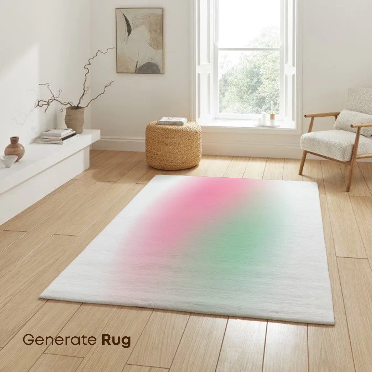 Blurred Harmony: Pink and Green Gradient Sphere - Image 6