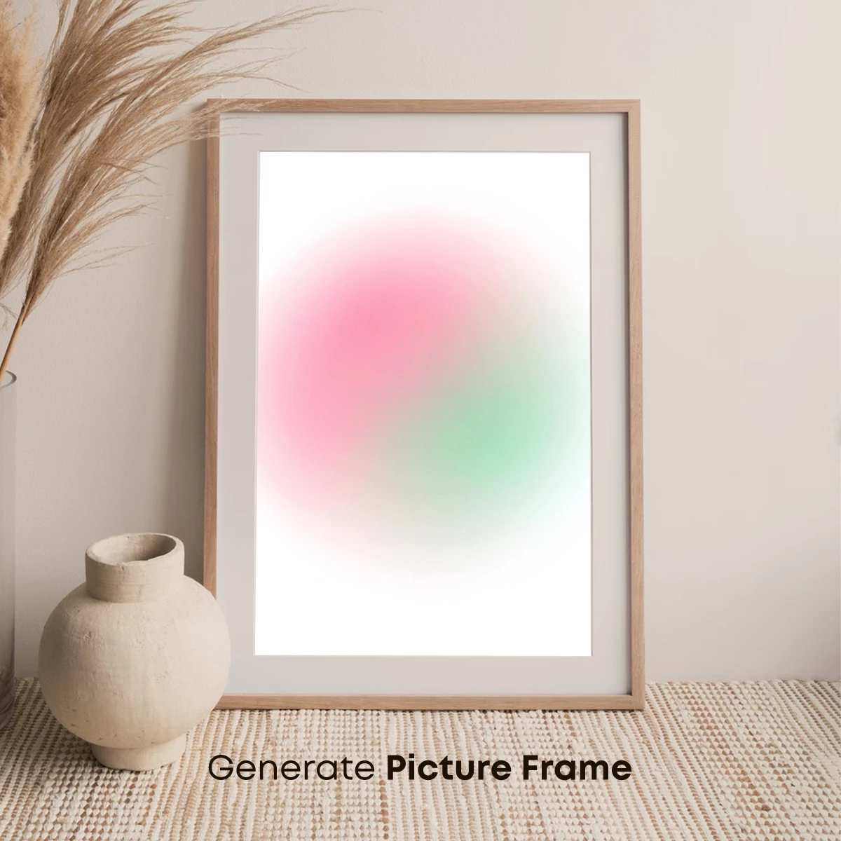 Blurred Harmony: Pink and Green Gradient Sphere - Image 7