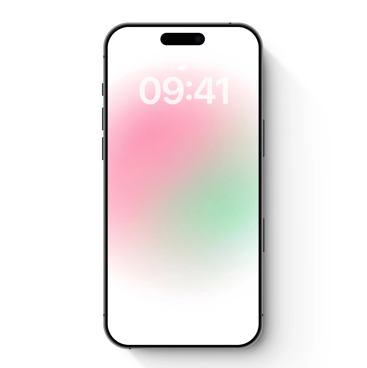 Blurred Harmony: Pink and Green Gradient Sphere