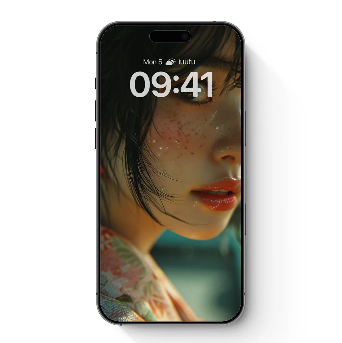Freckled Serenity: A Digital Portrait Masterpiece