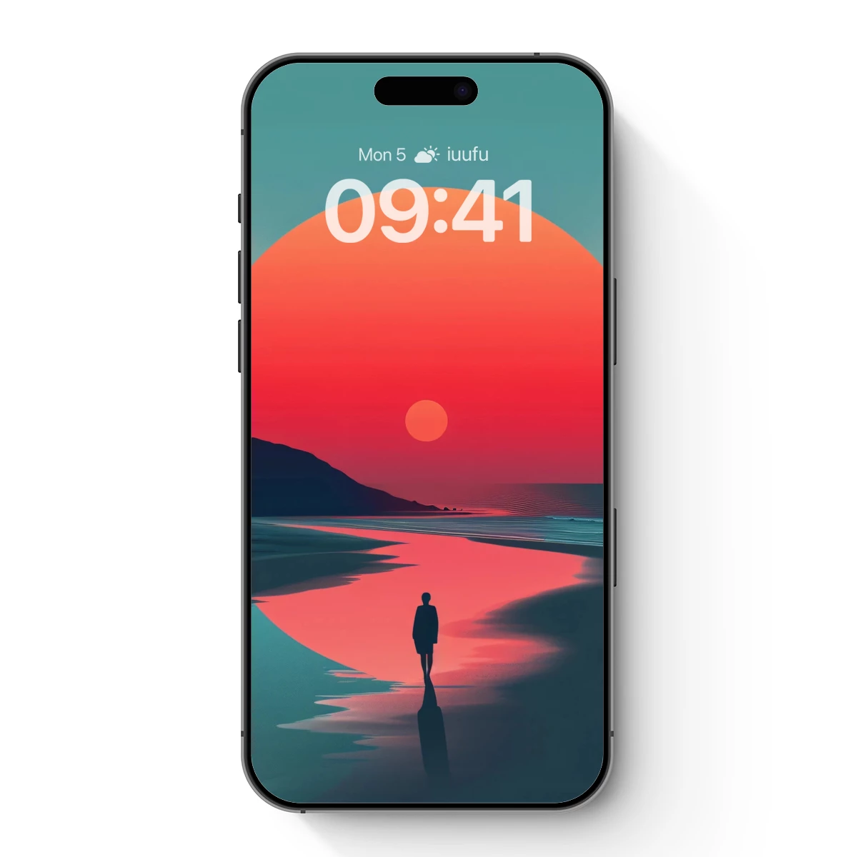 Eternal Sunset Odyssey: A Solitary Figure's Reflection