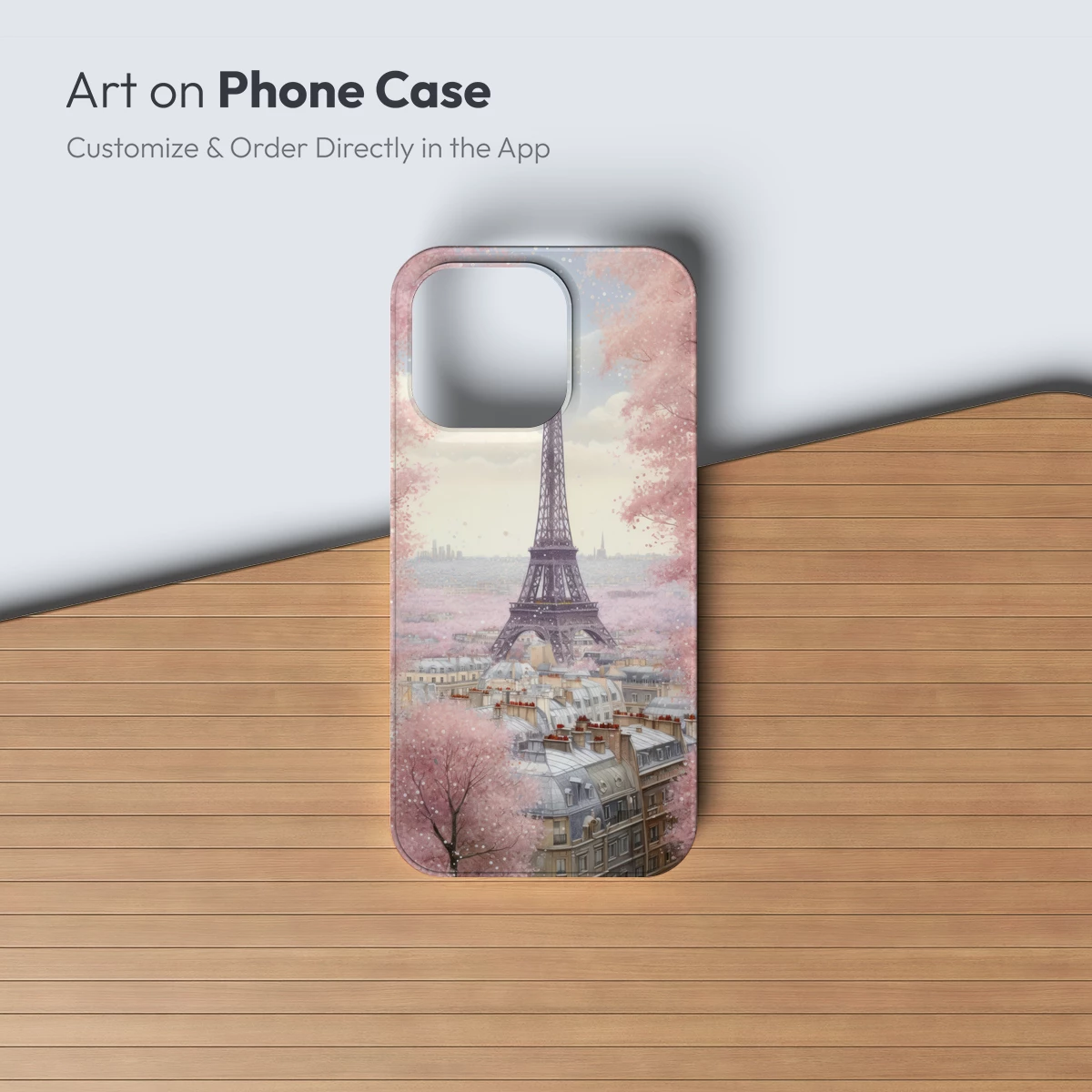 Cherry Blossom Eiffel: Romantic Parisian Dream - Image 3