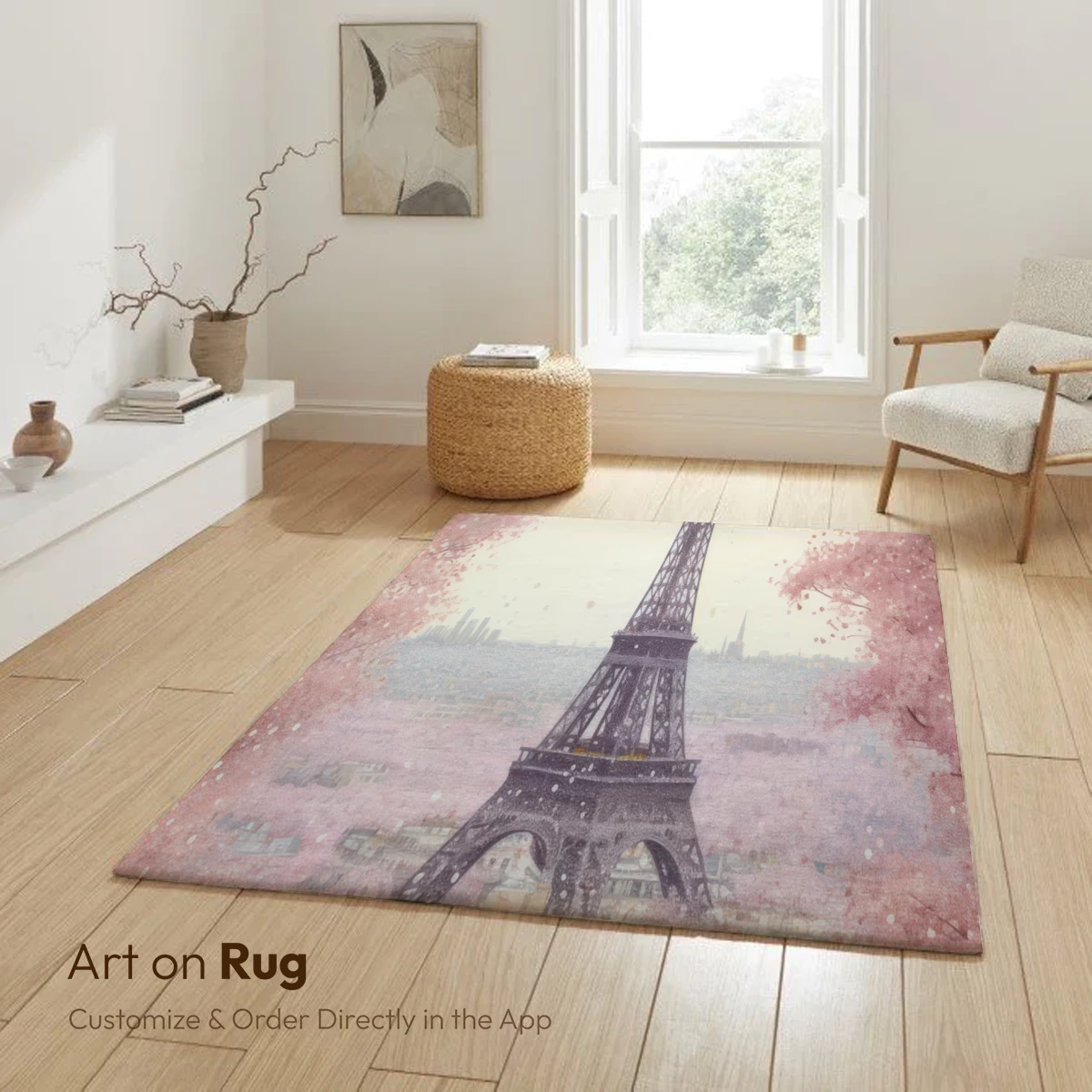 Cherry Blossom Eiffel: Romantic Parisian Dream - Image 6