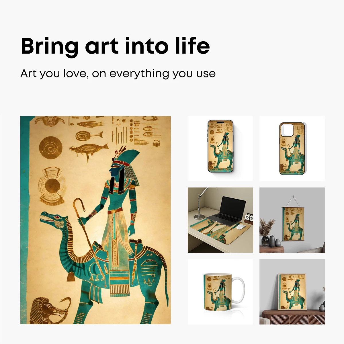 Eternal Pharaoh's Ride: Ancient Egyptian Artistry - Image 2