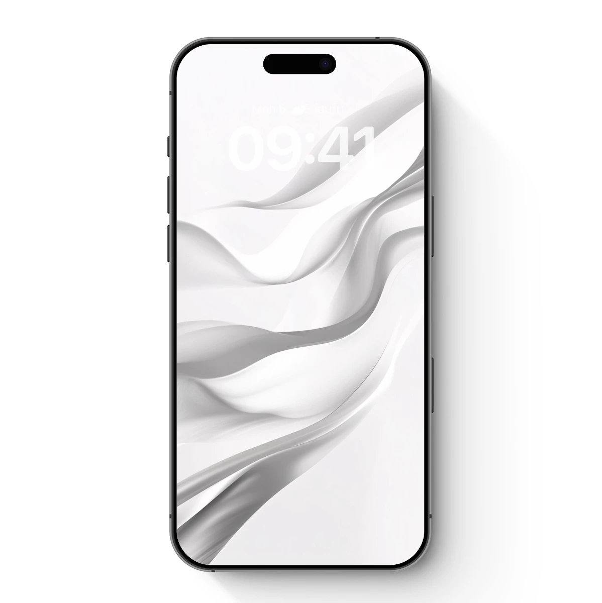 Elegant Silk Waves: A Study in Monochrome Flow