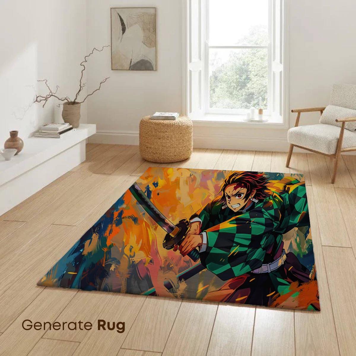 Blazing Samurai Spirit: Anime Warrior in Dynamic Action - Image 6