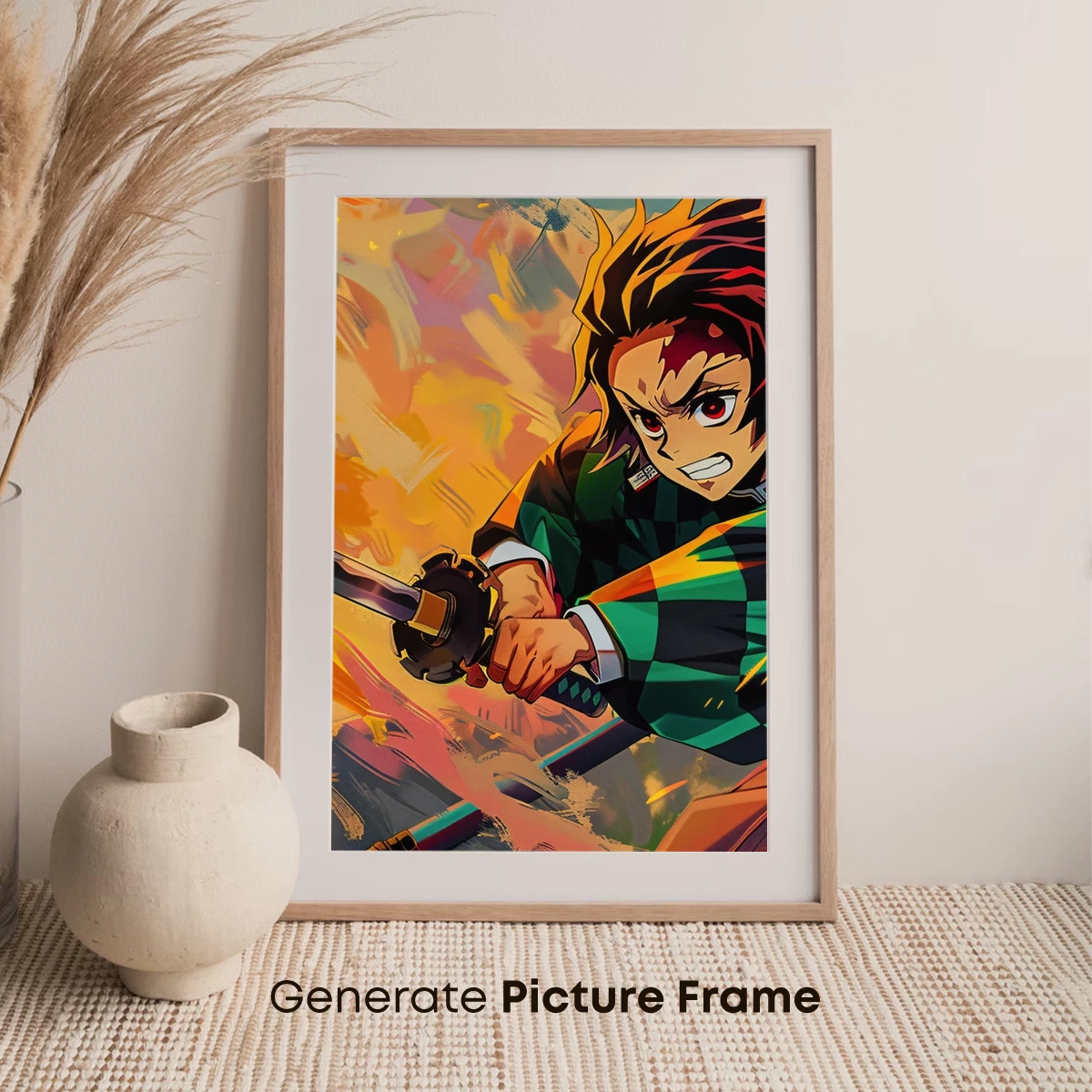 Blazing Samurai Spirit: Anime Warrior in Dynamic Action - Image 7