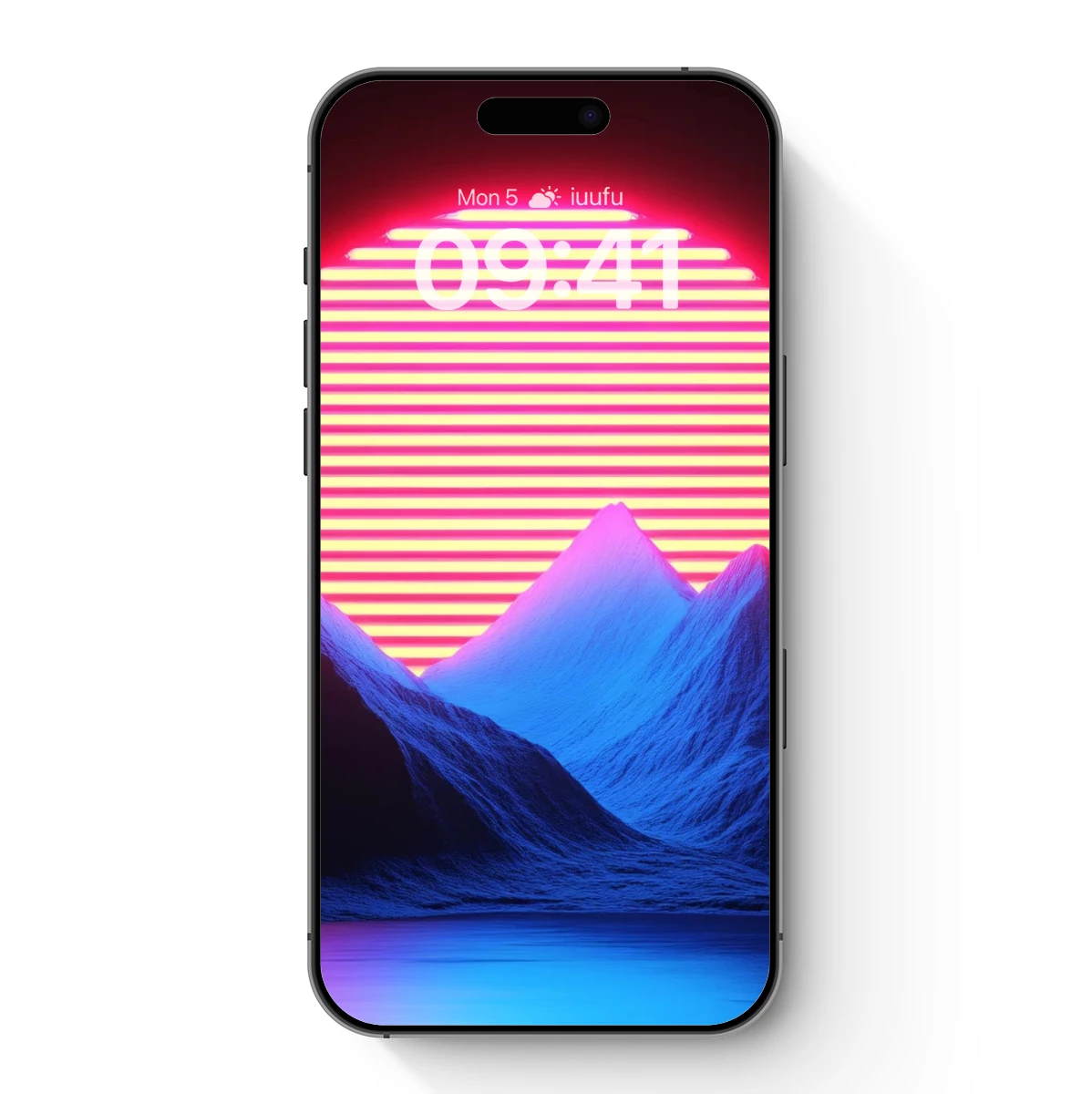 Neon Sunset Over Futuristic Peaks Neon Sunset Over Futuristic Peaks