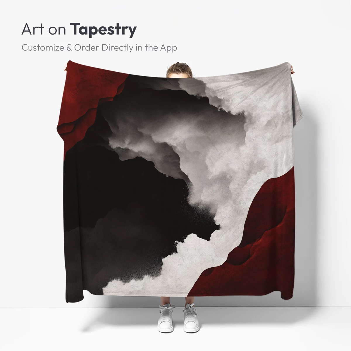 Crimson Clouds: A Symphony of Red and White - Image 4
