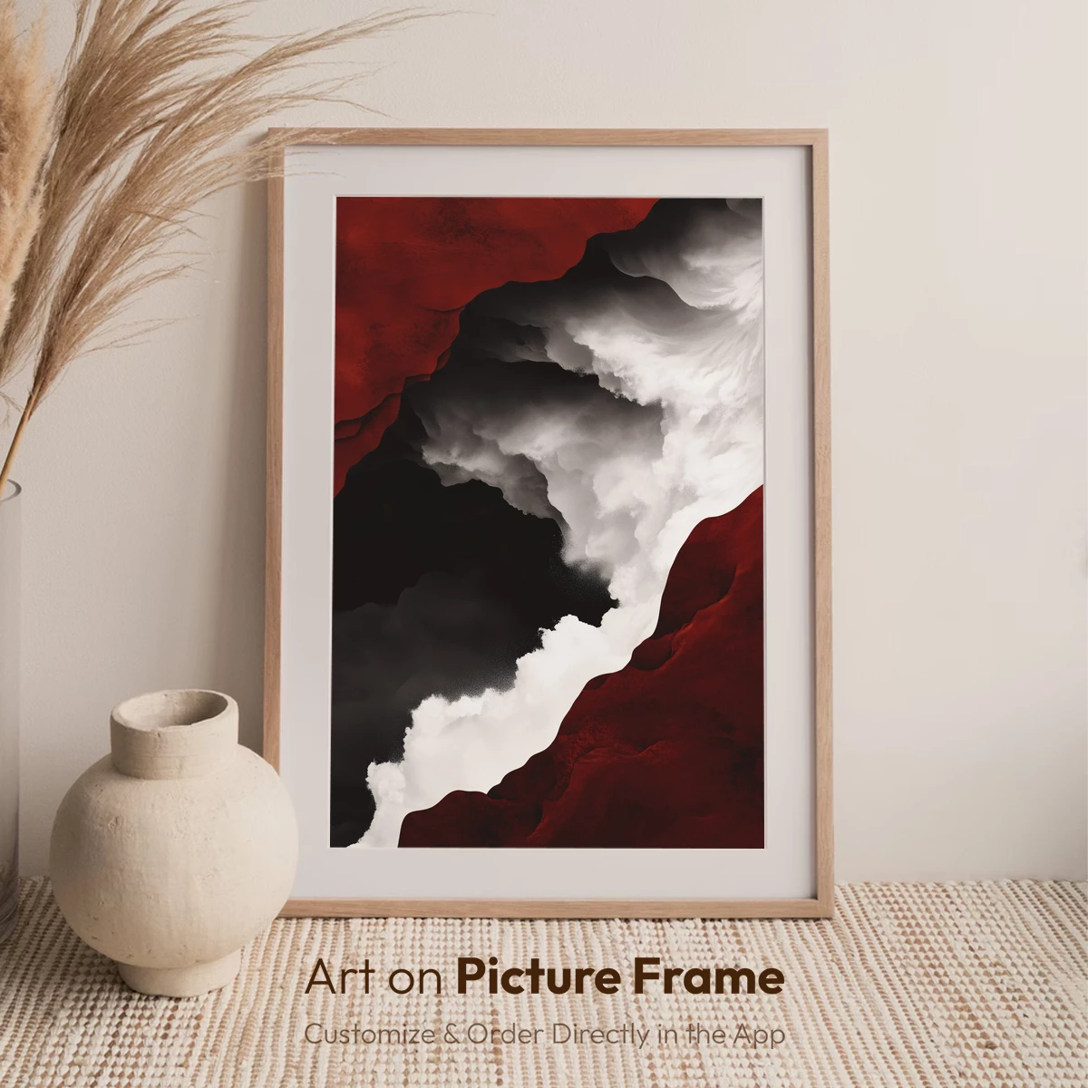 Crimson Clouds: A Symphony of Red and White - Image 6