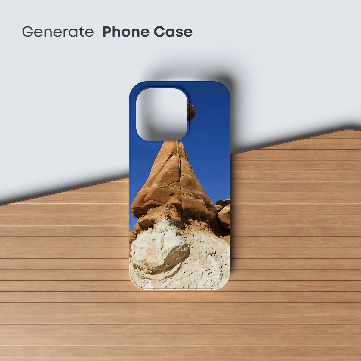 Desert Sentinel: Sandstone Majesty Under Blue Skies - Image 3