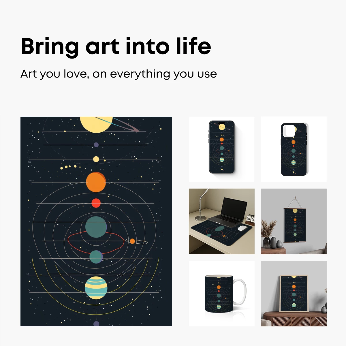 Cosmic Ballet: Geometric Solar System - Image 2