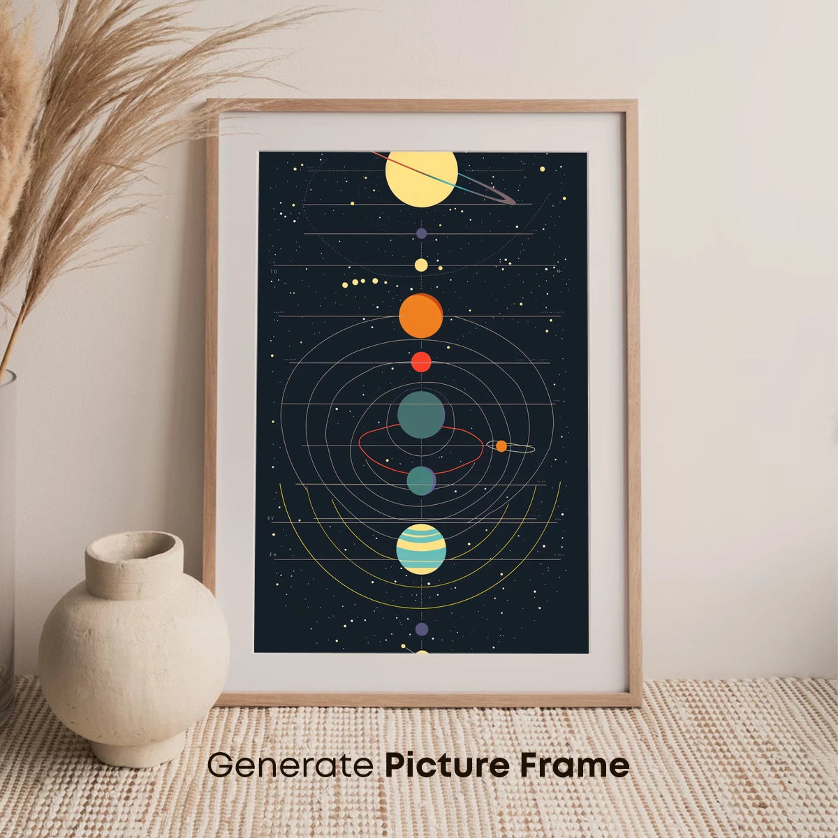 Cosmic Ballet: Geometric Solar System - Image 7