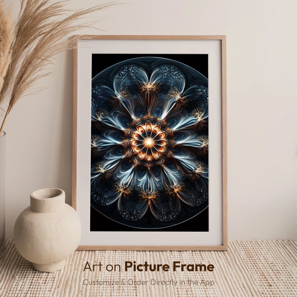 Fractal Bloom: Cosmic Flower in Digital Artistry - Image 7