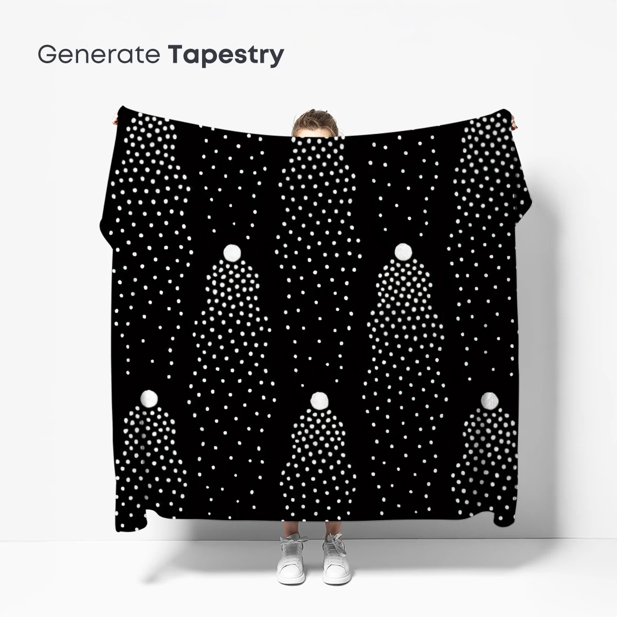 Dot Matrix Elegance: Black & White Geometric Harmony - Image 5