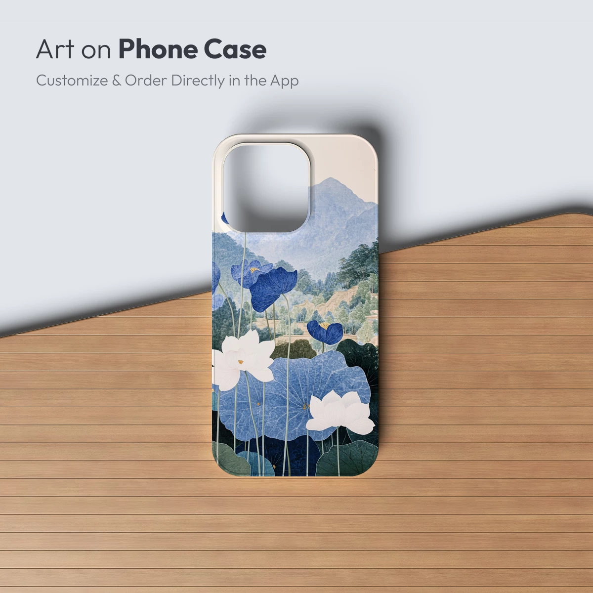 Blue Lotus Serenity: Mountain Harmony - Image 3