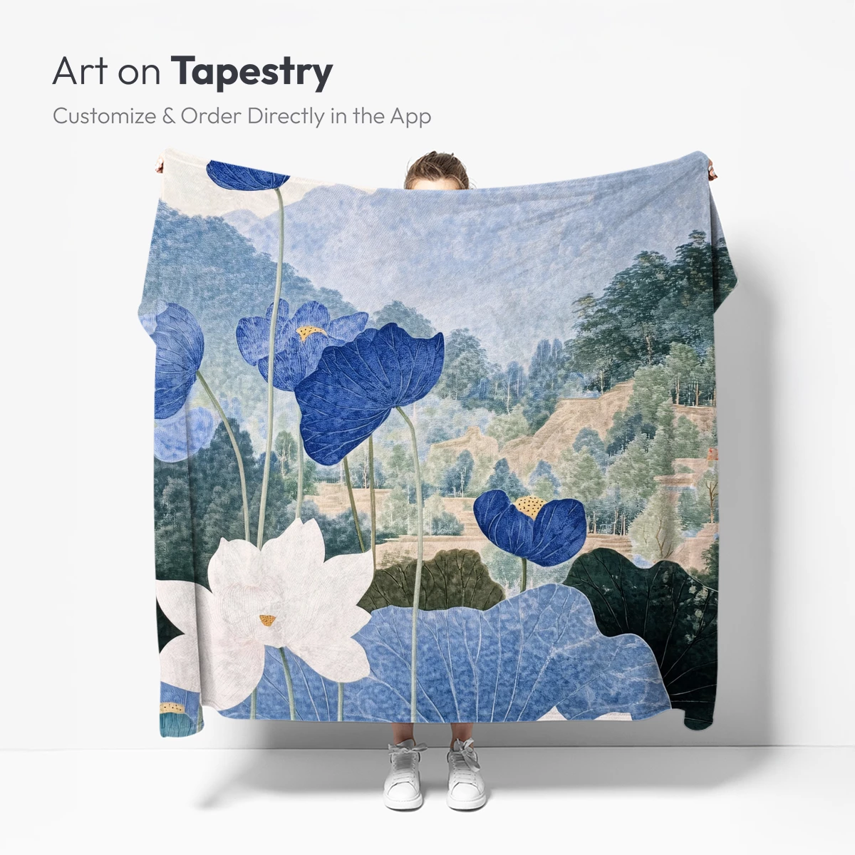 Blue Lotus Serenity: Mountain Harmony - Image 5