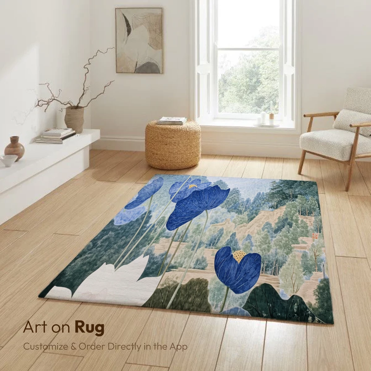 Blue Lotus Serenity: Mountain Harmony - Image 6