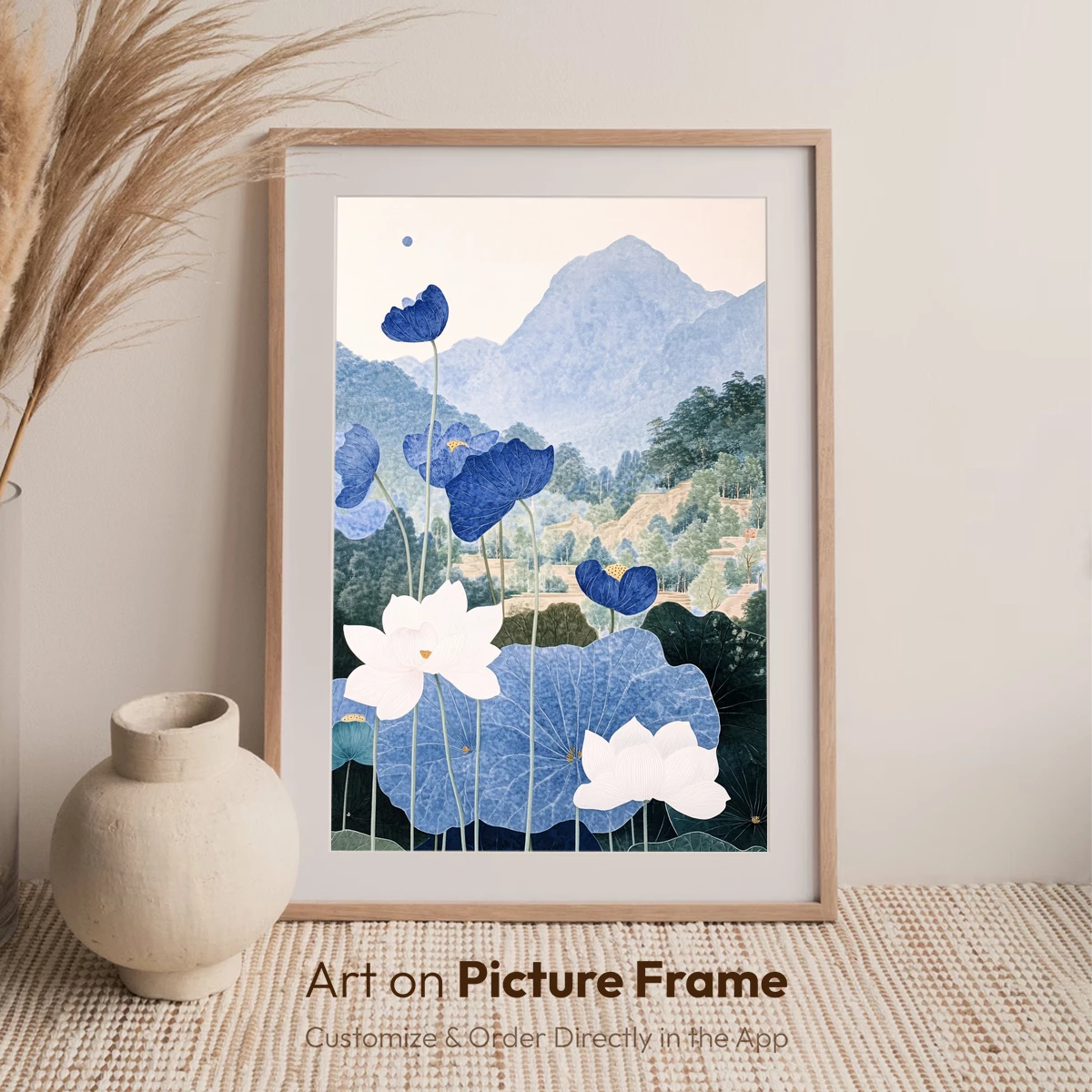 Blue Lotus Serenity: Mountain Harmony - Image 7