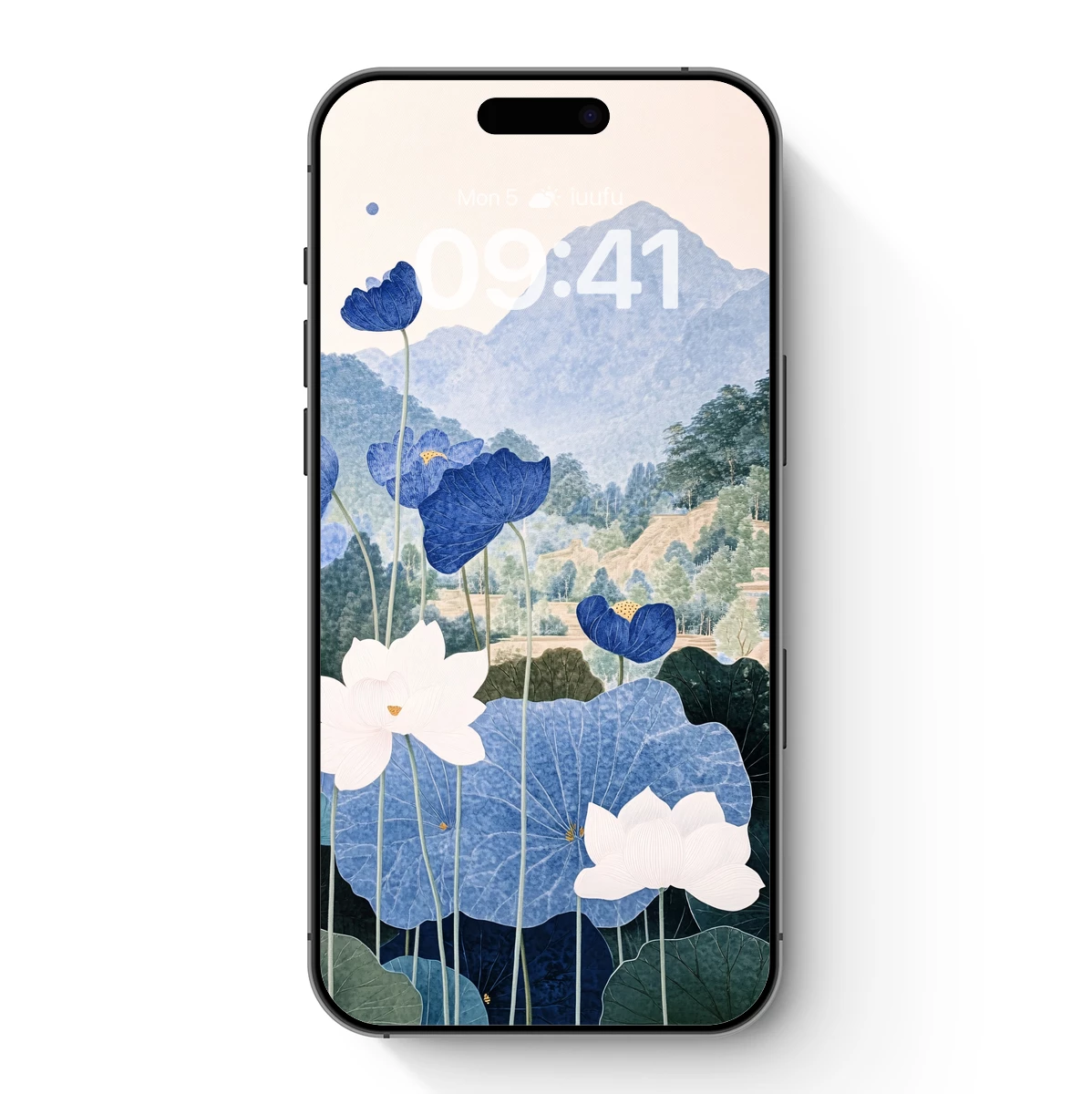 Blue Lotus Serenity: Mountain Harmony