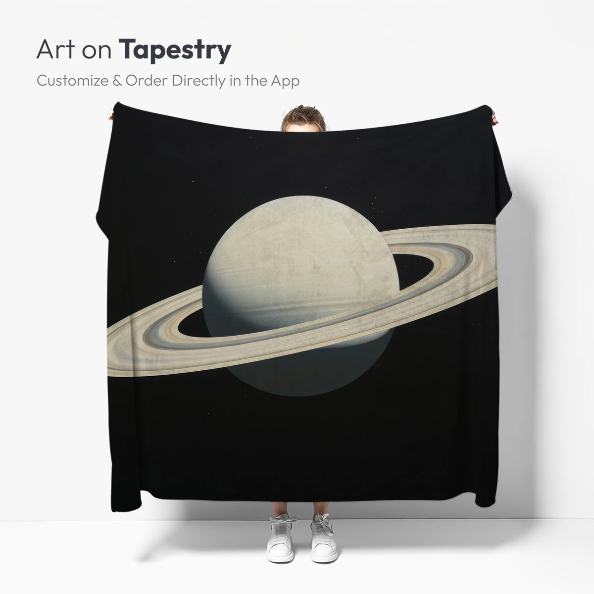Eternal Saturn: Cosmic Serenity in Rings - Image 4