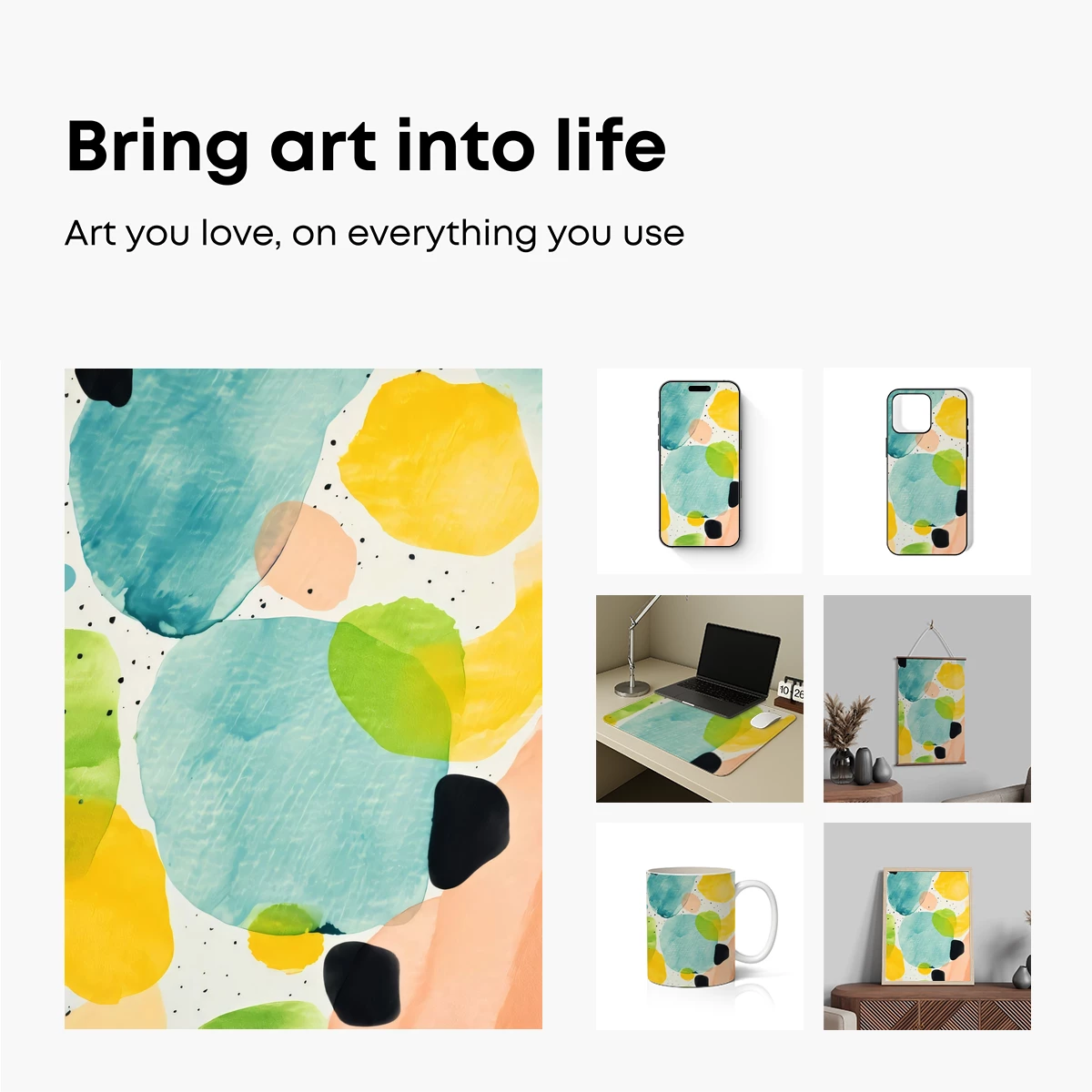 Abstract Color Symphony: Modern Art Fusion - Image 2
