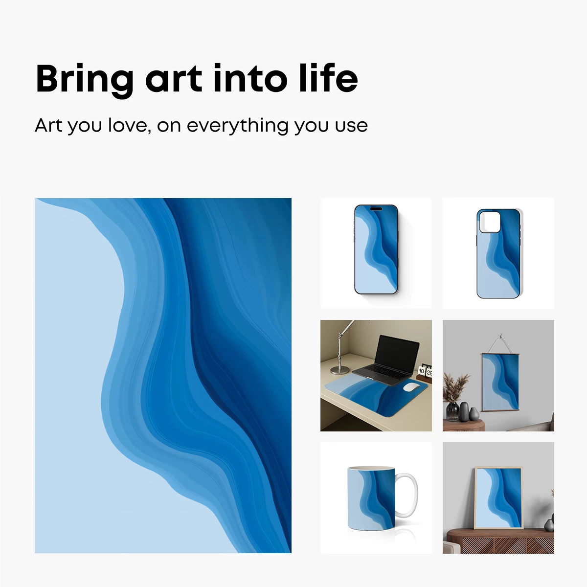 Blue Abyss: Layered Waves of Depth - Image 2