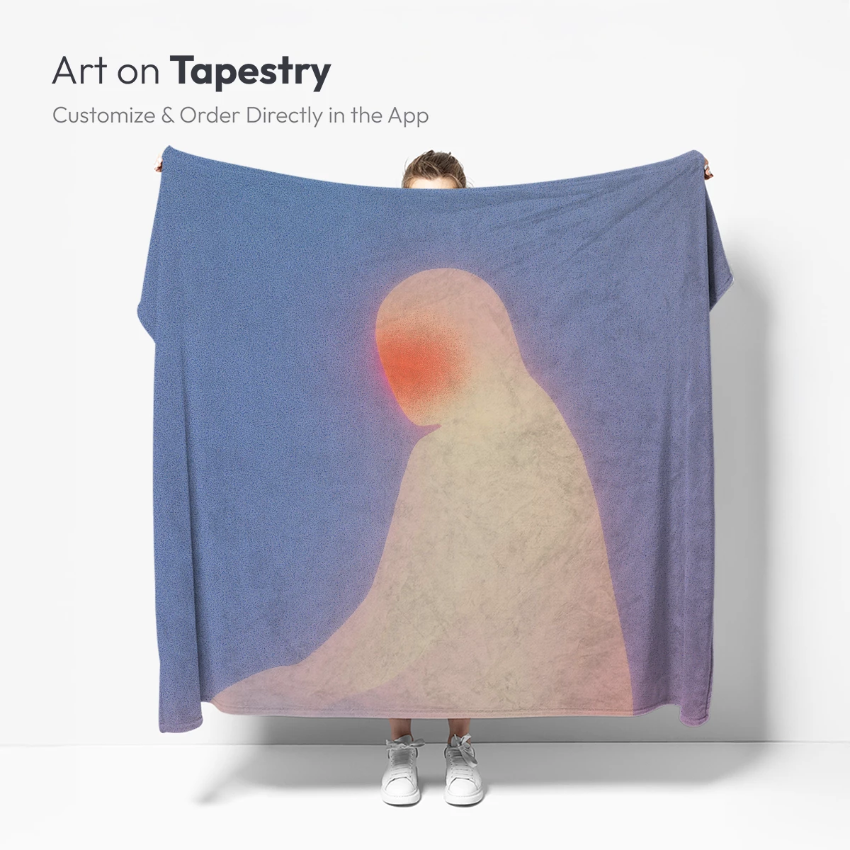 Glowing Solitude: Ethereal Figure in Soft Light - Image 5