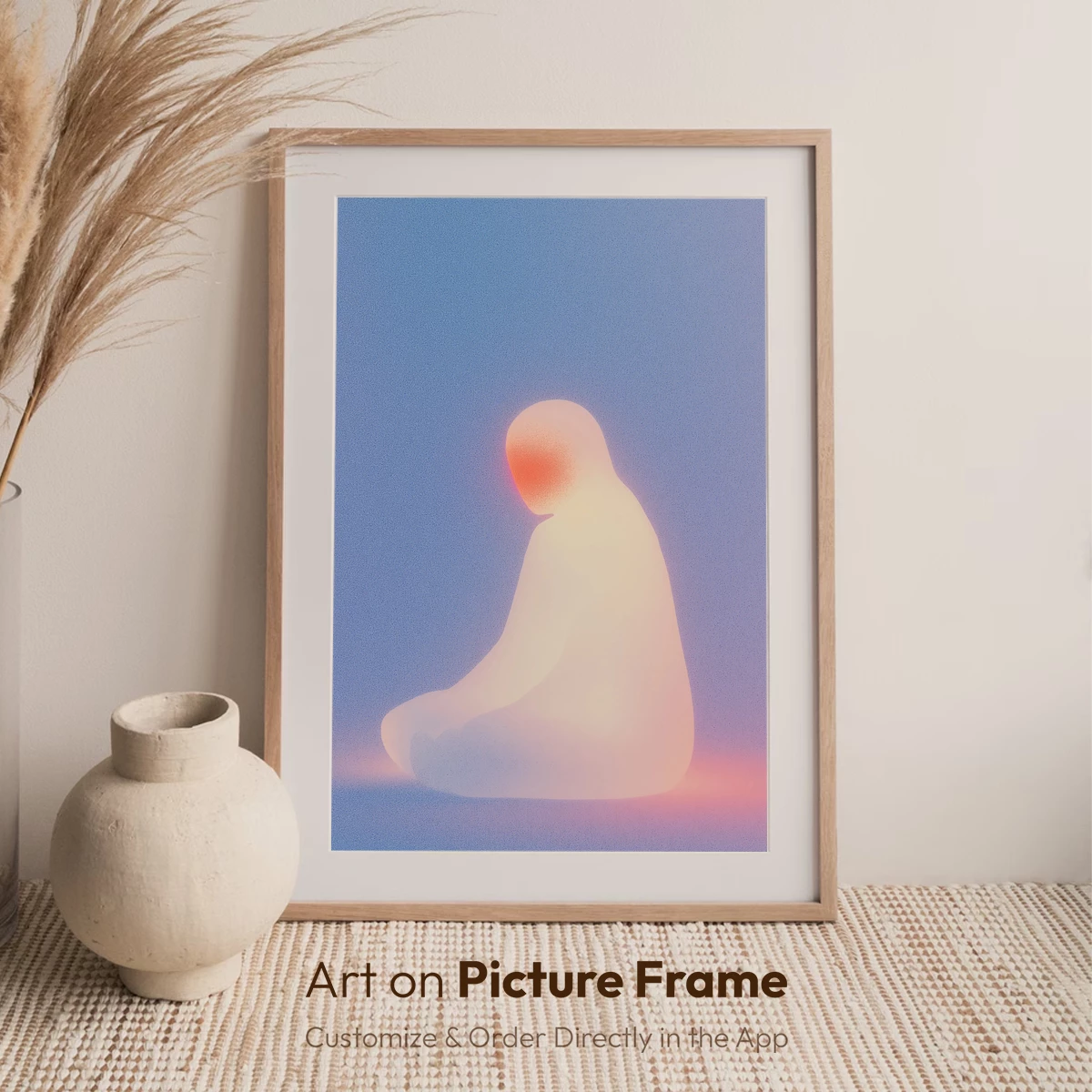 Glowing Solitude: Ethereal Figure in Soft Light - Image 7